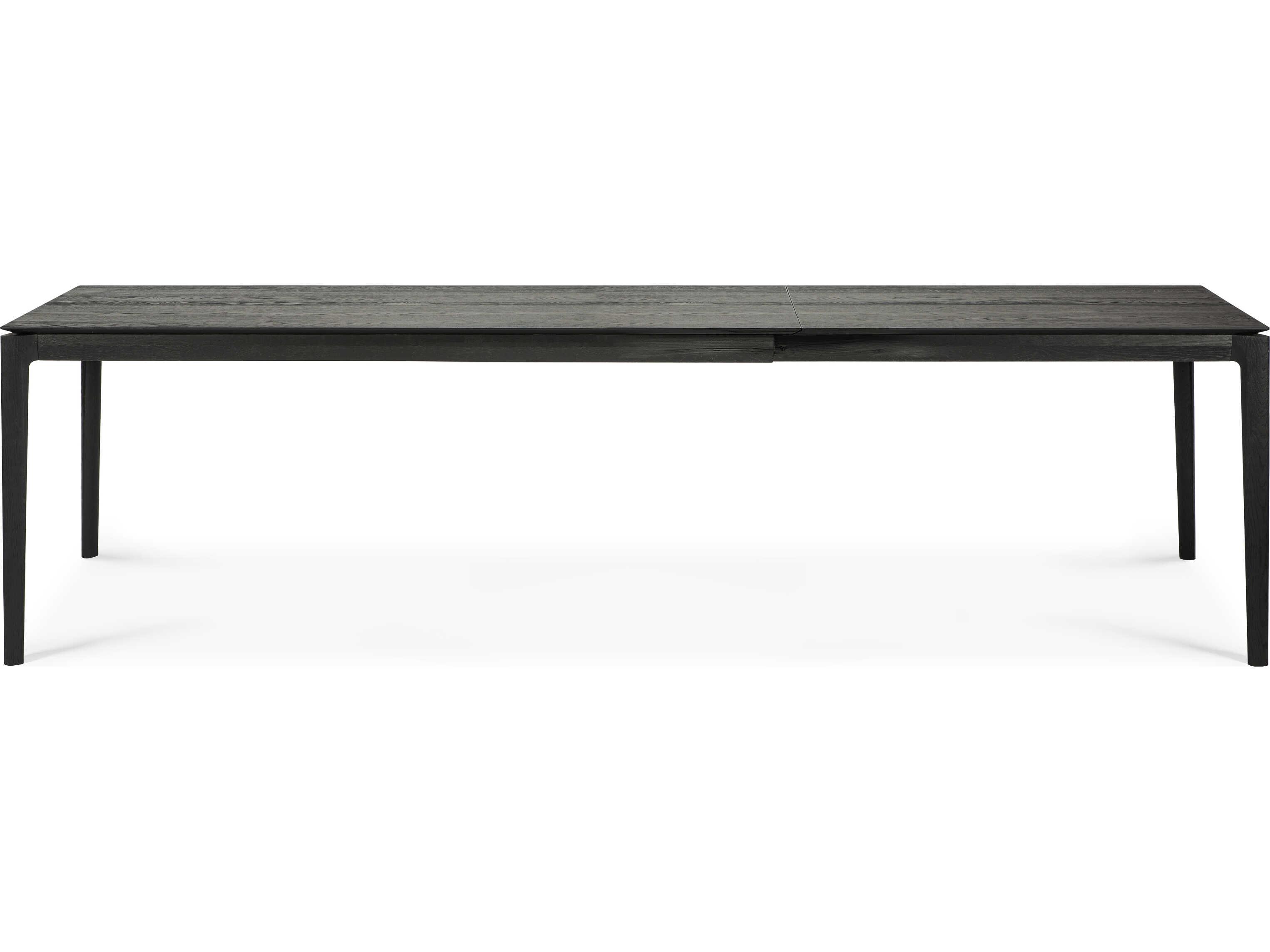 Ethnicraft Bok Oak Black Extendable Dining Table