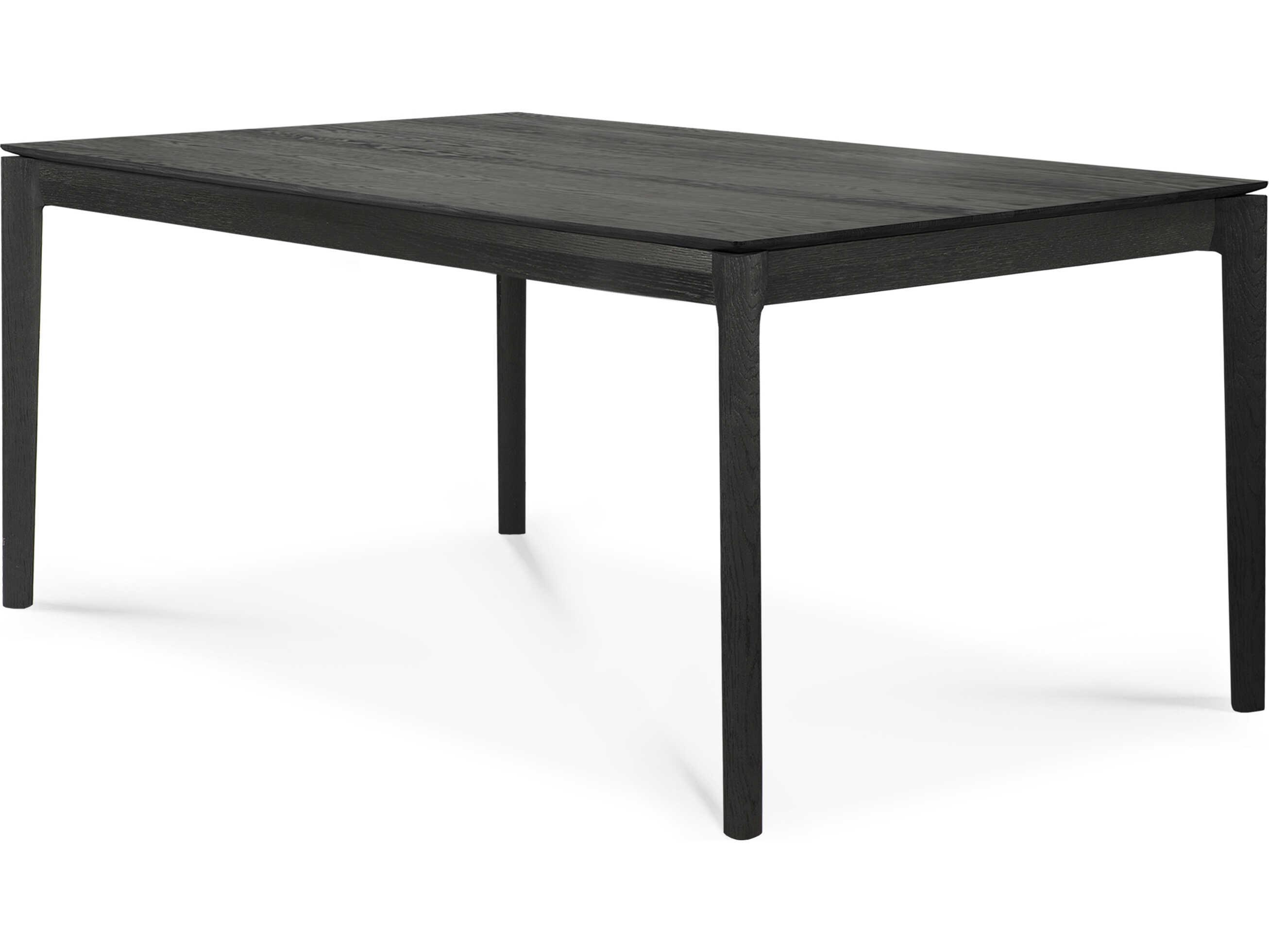 Ethnicraft Bok Oak Black Extendable Dining Table