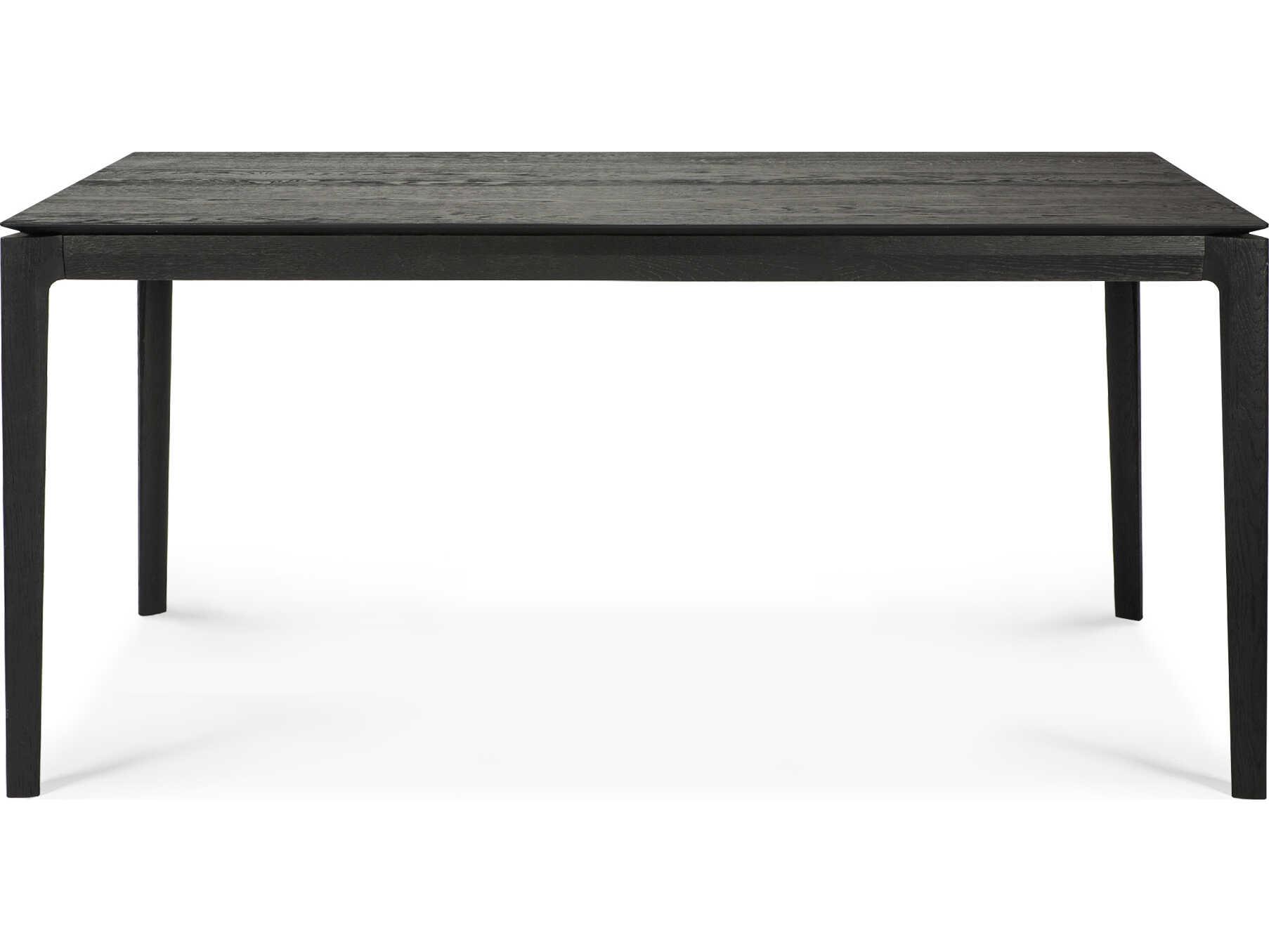 Ethnicraft Bok Oak Black Extendable Dining Table