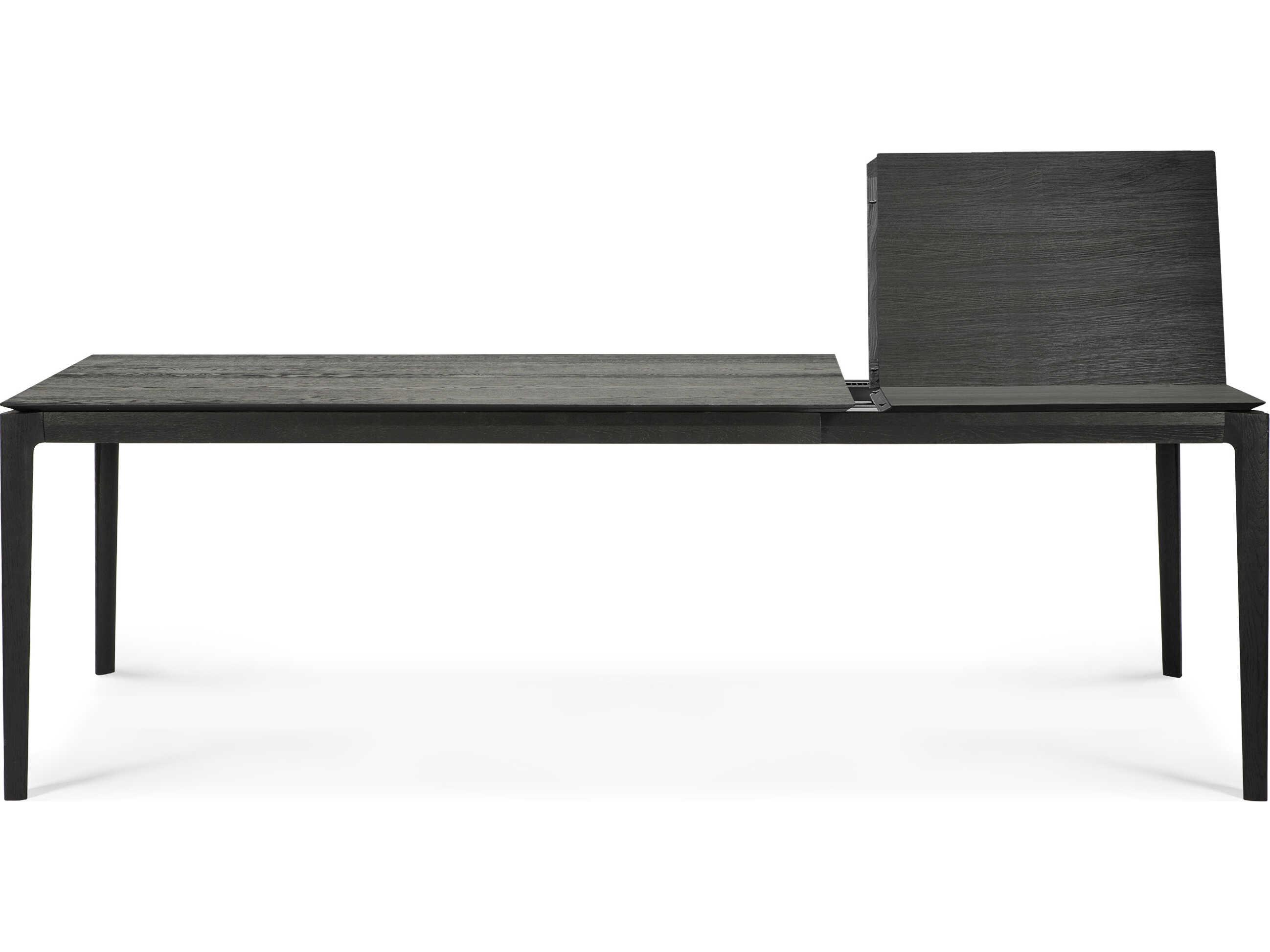 Ethnicraft Bok Oak Black Extendable Dining Table