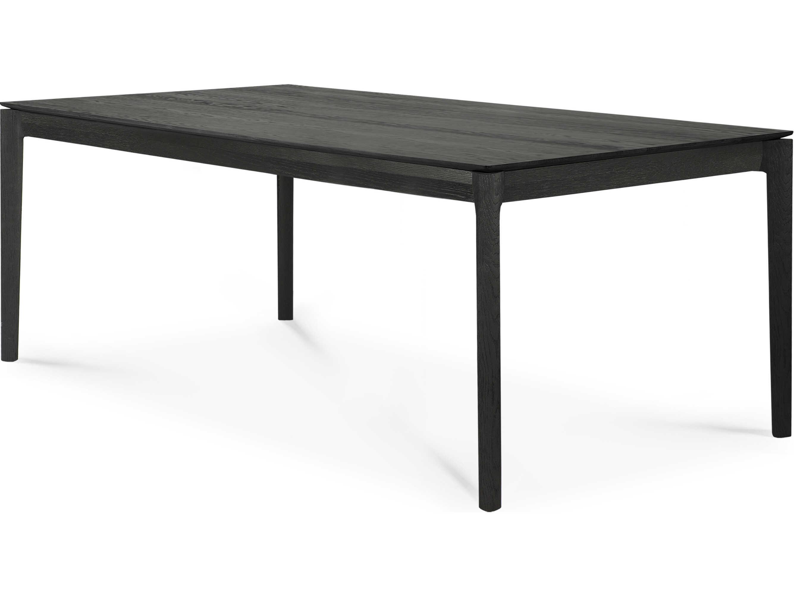 Ethnicraft Bok Oak Black Extendable Dining Table