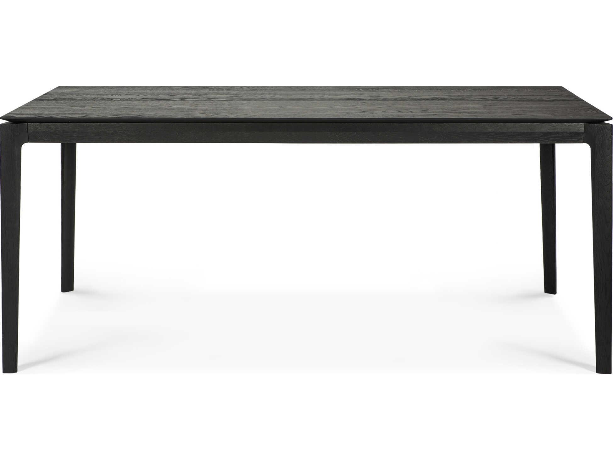 Ethnicraft Bok Oak Black Extendable Dining Table
