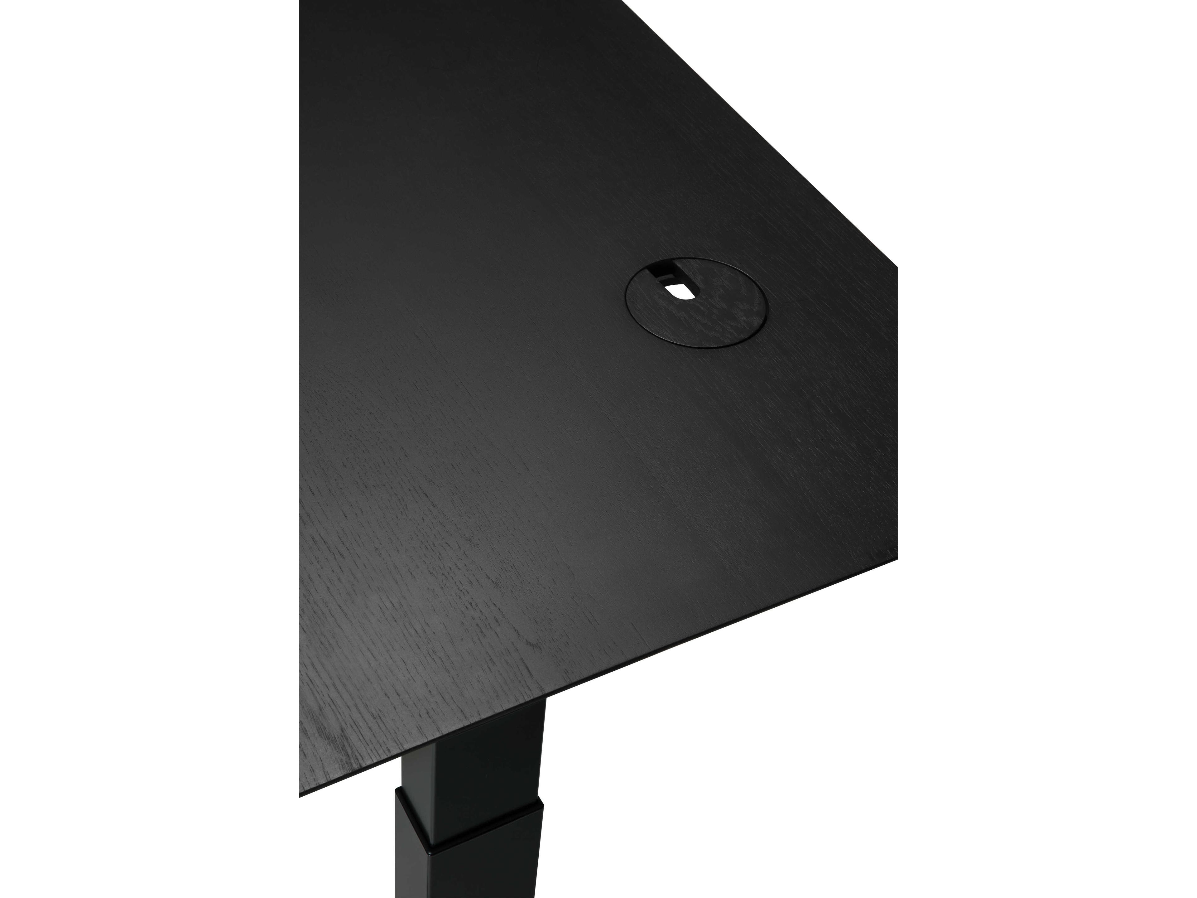Ethnicraft Bok Oak Black Adjustable Desk Table Top