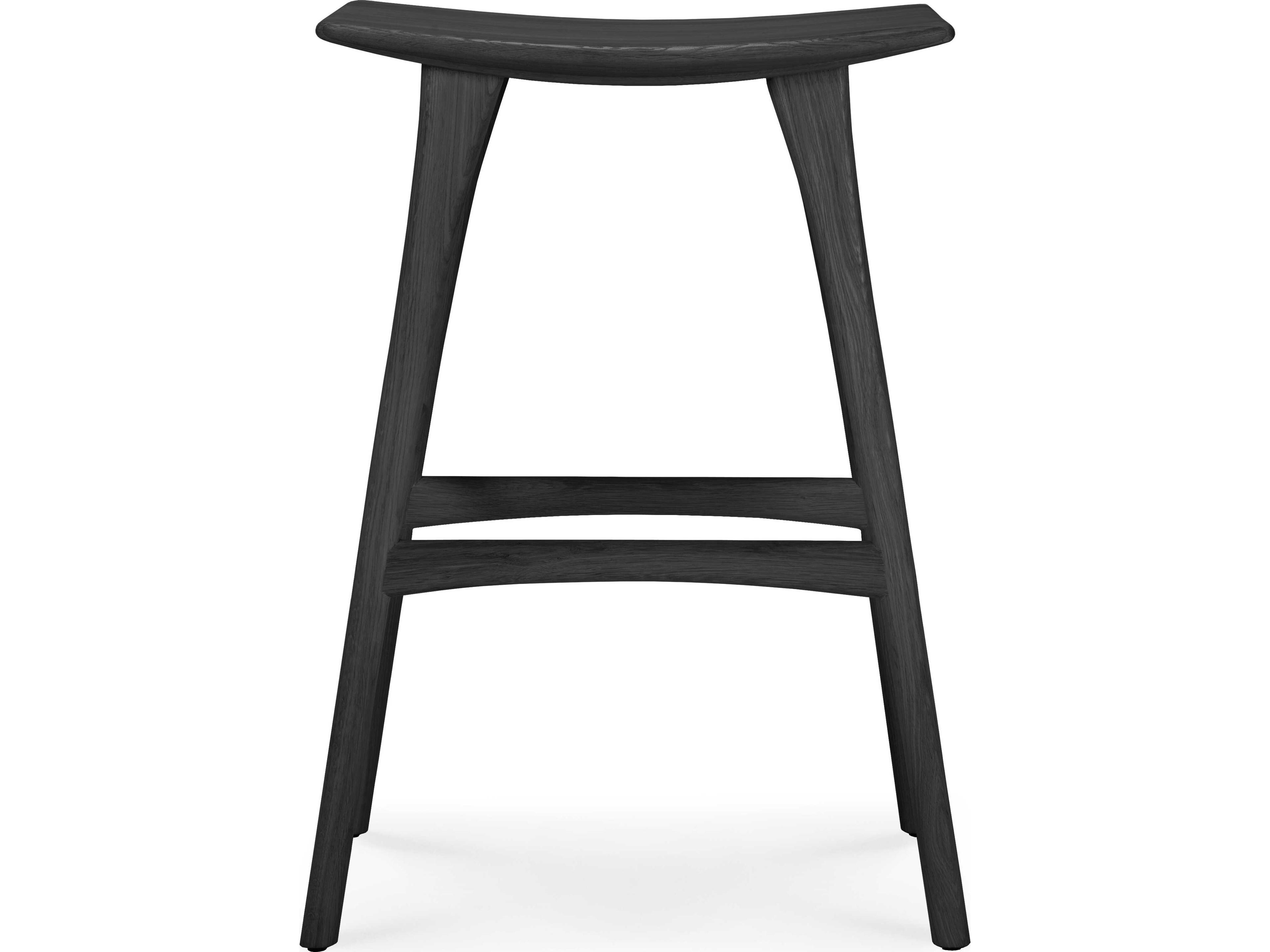Ethnicraft Osso Oak Black Bar Stool