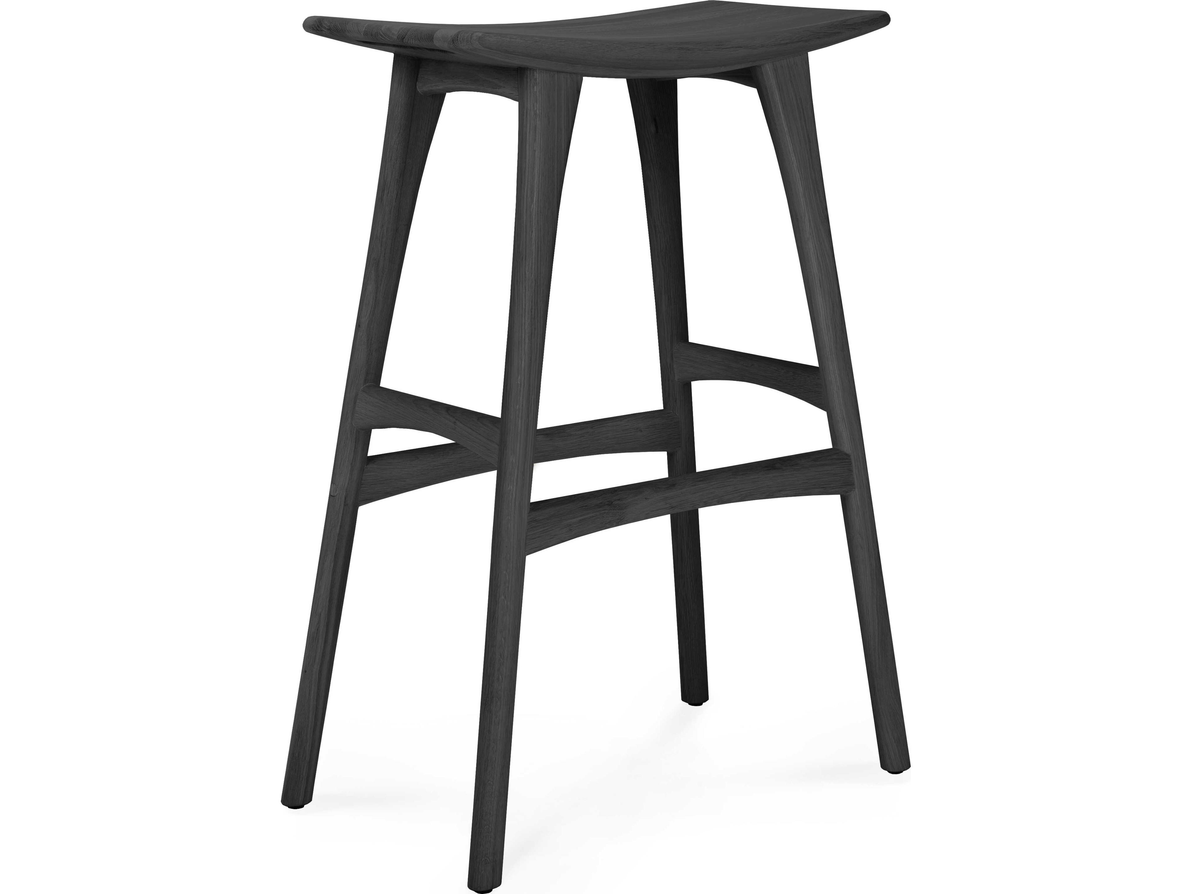 Ethnicraft Osso Oak Black Bar Stool