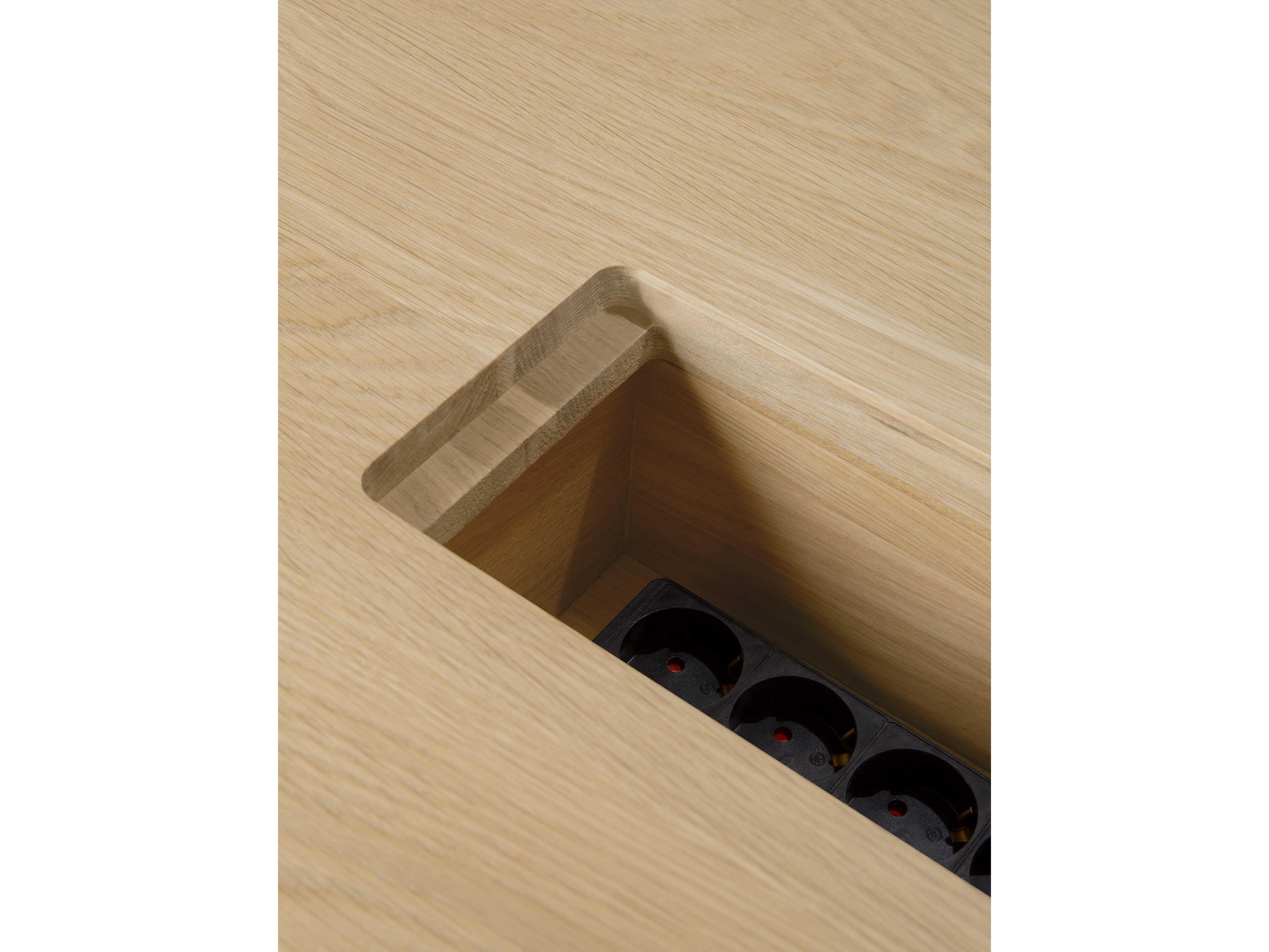 Ethnicraft Geometric Oak Meeting Table