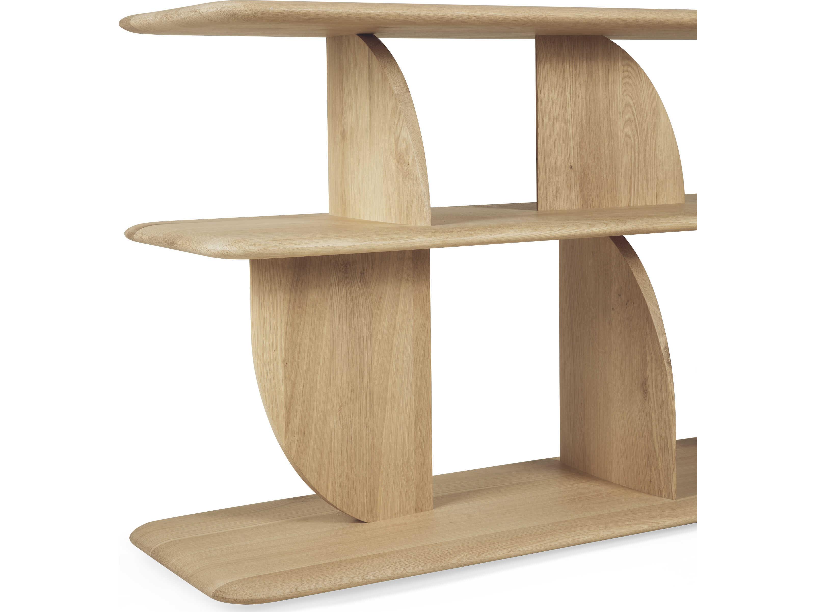 Ethnicraft Geometric Oak Sofa Console