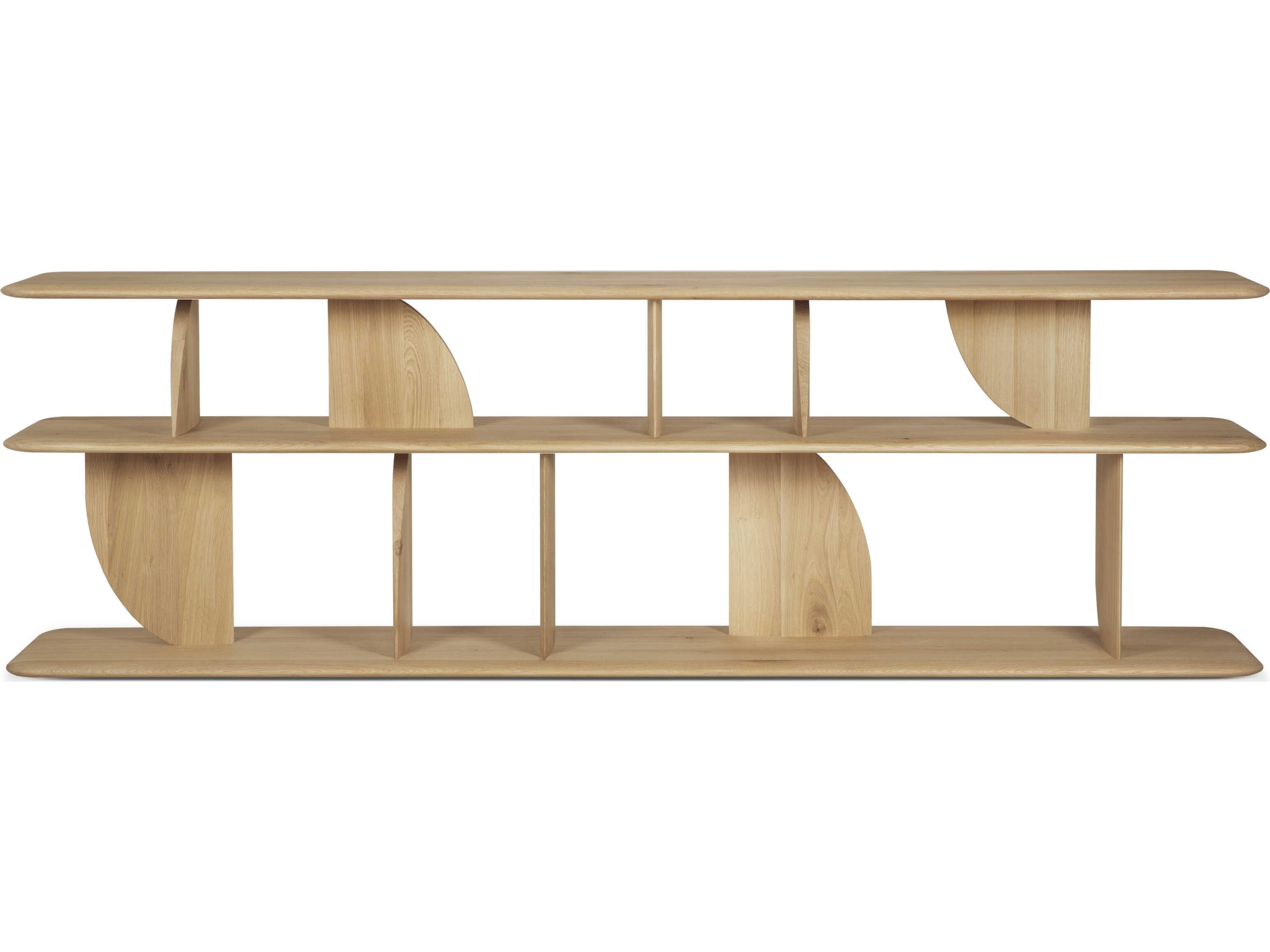 Ethnicraft Geometric Oak Sofa Console