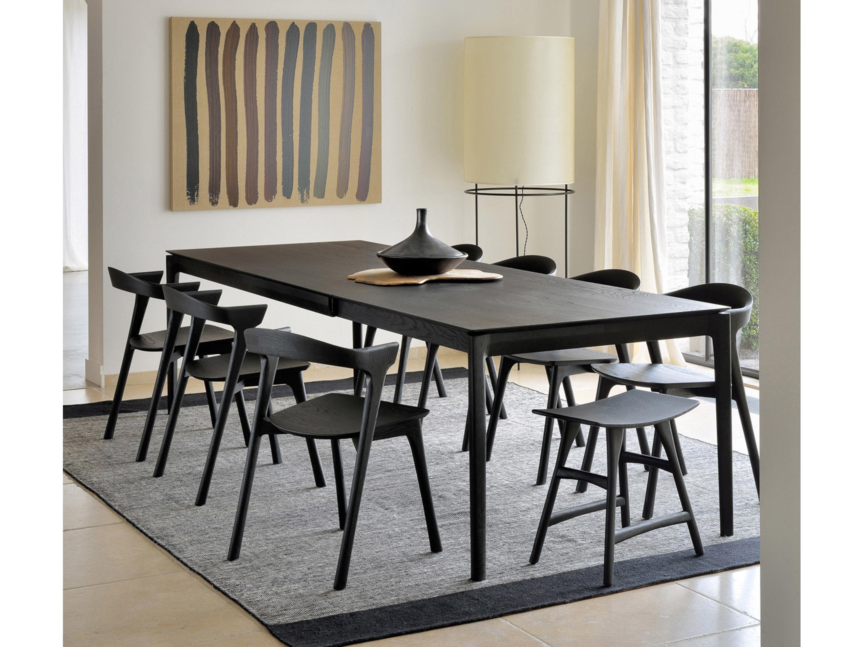 Ethnicraft Bok Oak Wood Dining Room Set