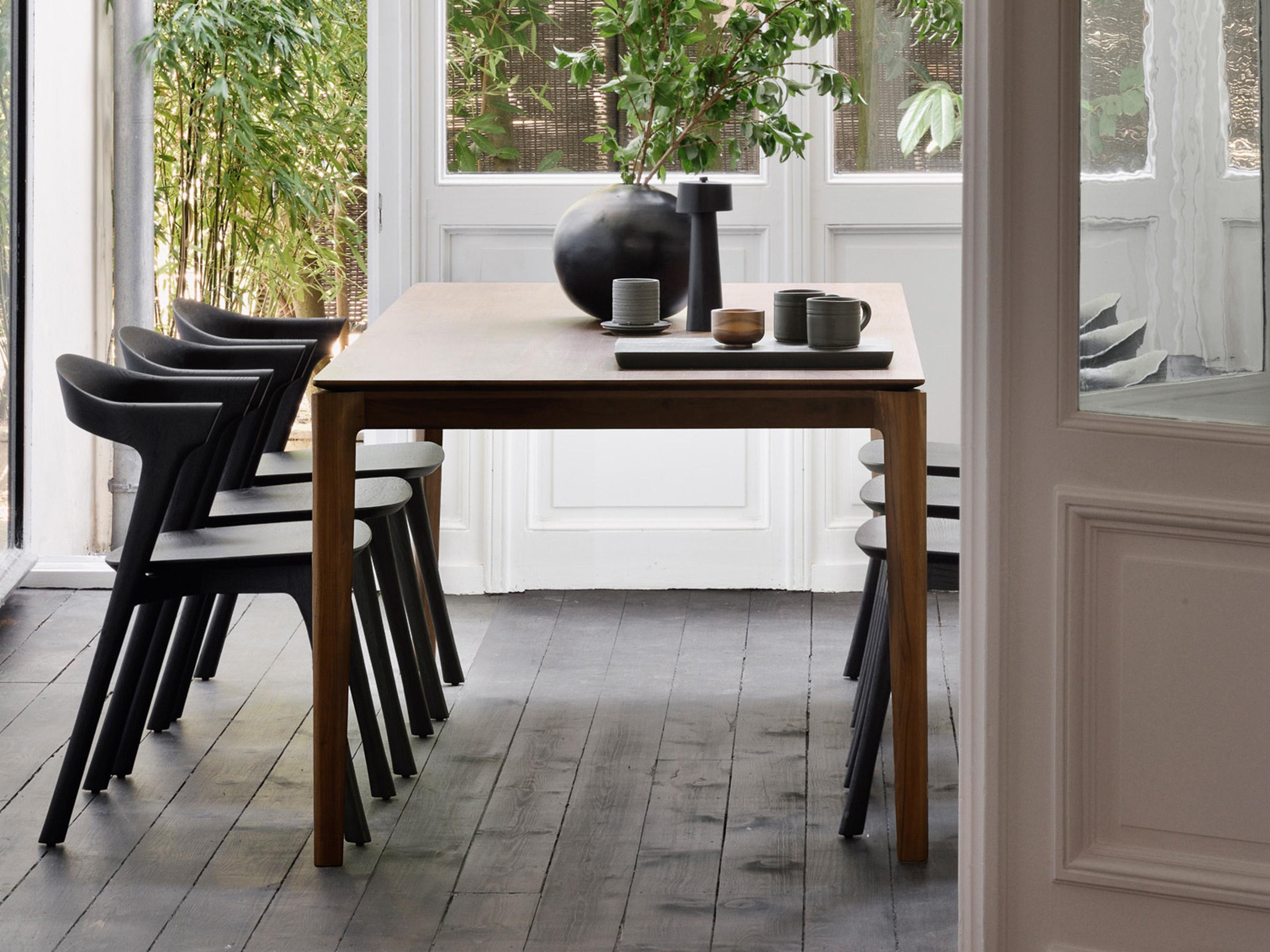 Ethnicraft Bok Oak Wood Dining Room Set