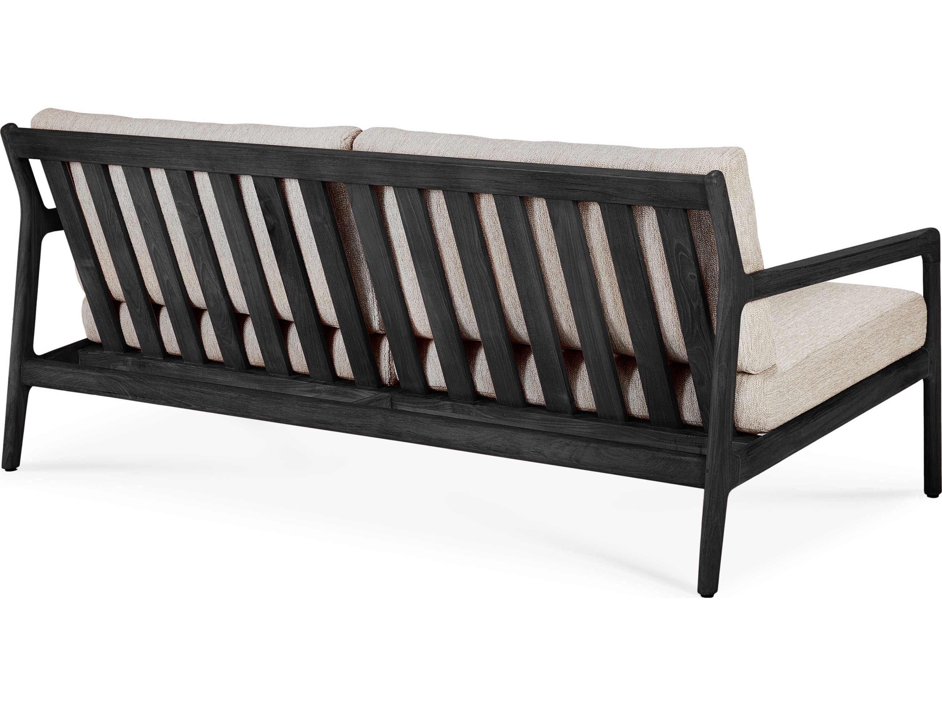 Ethnicraft Outdoor Jack Teak Black And Natural Sofa