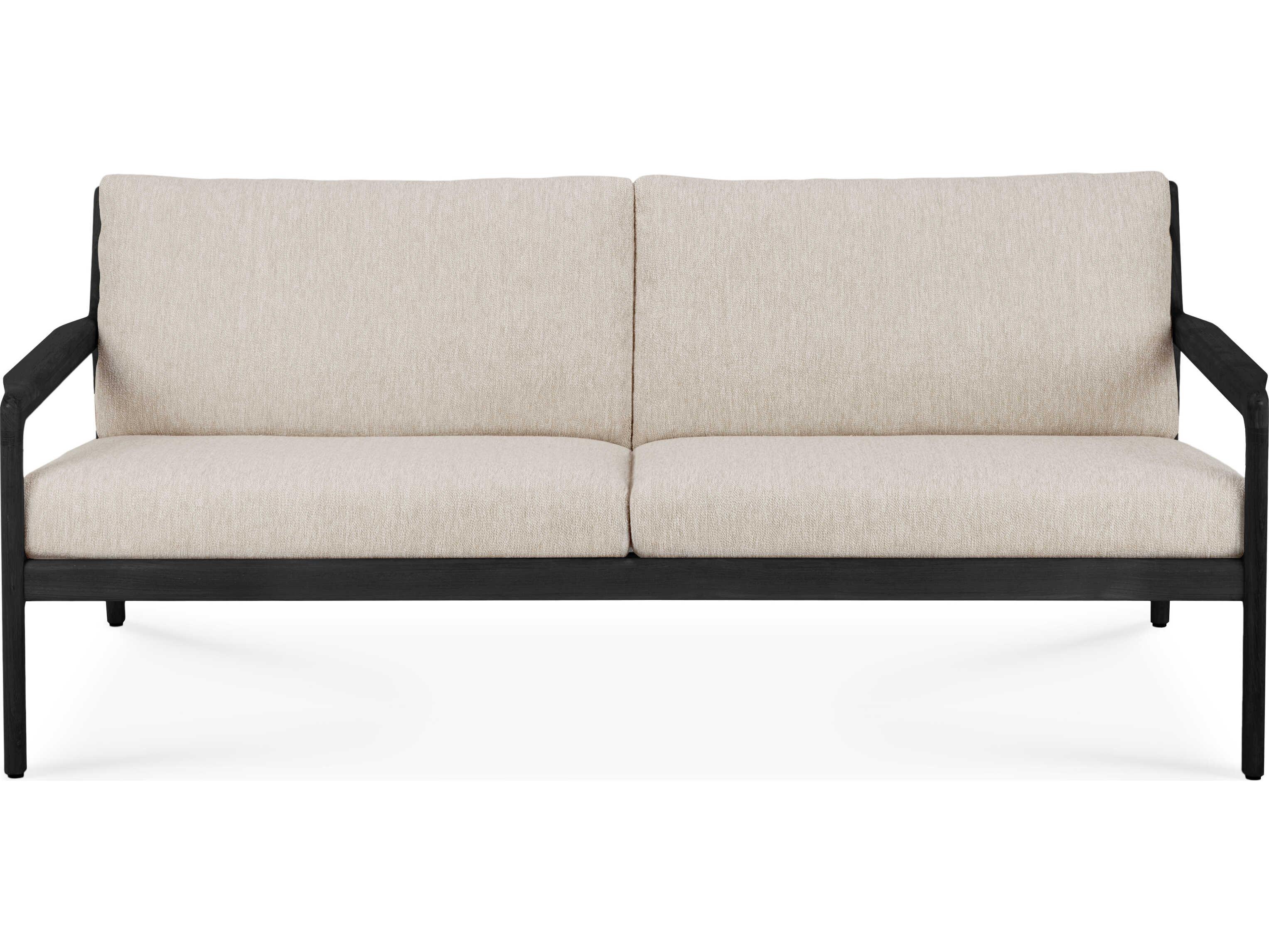 Ethnicraft Outdoor Jack Teak Black And Natural Sofa