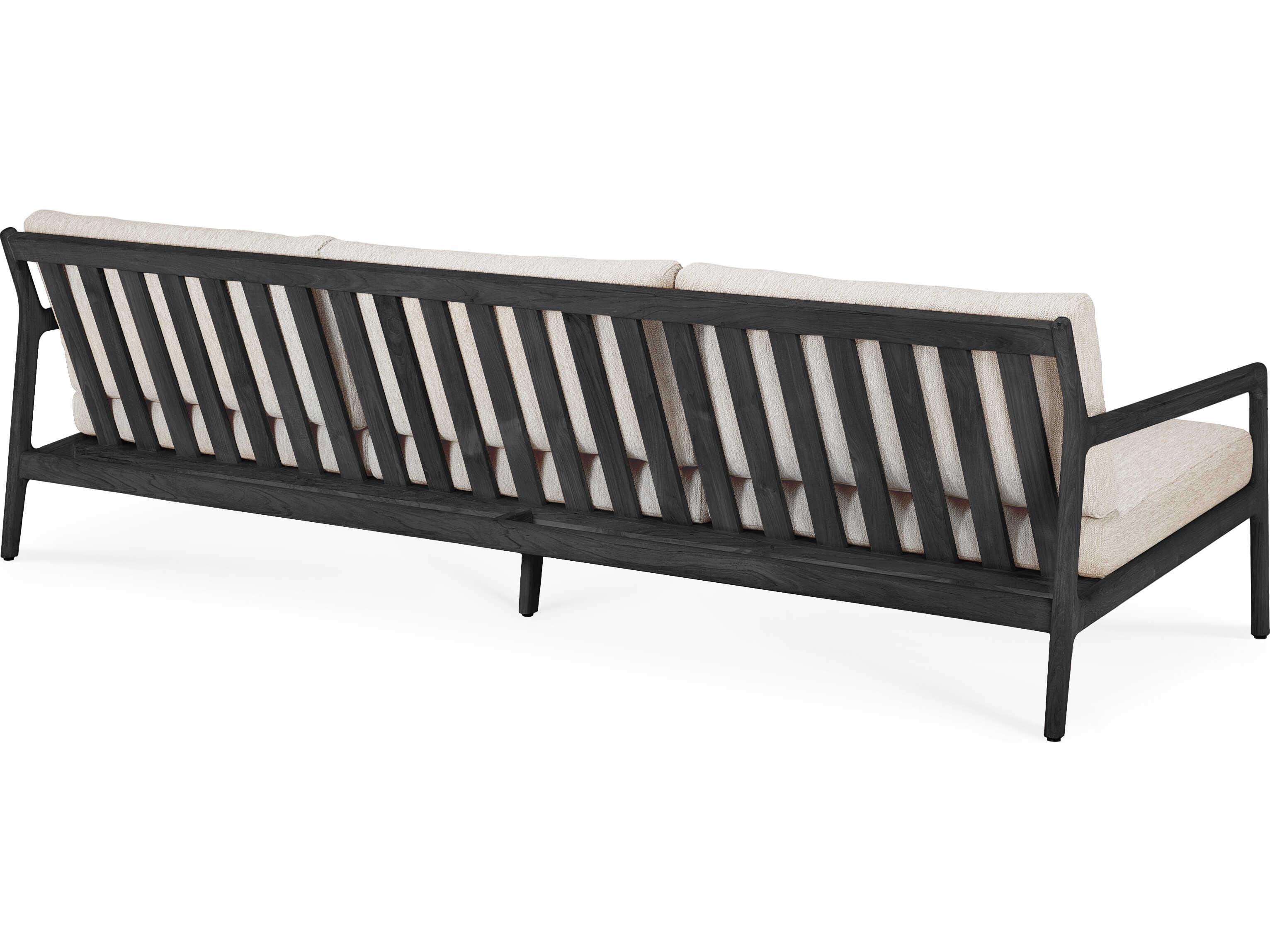 Ethnicraft Outdoor Jack Teak Black And Natural Sofa