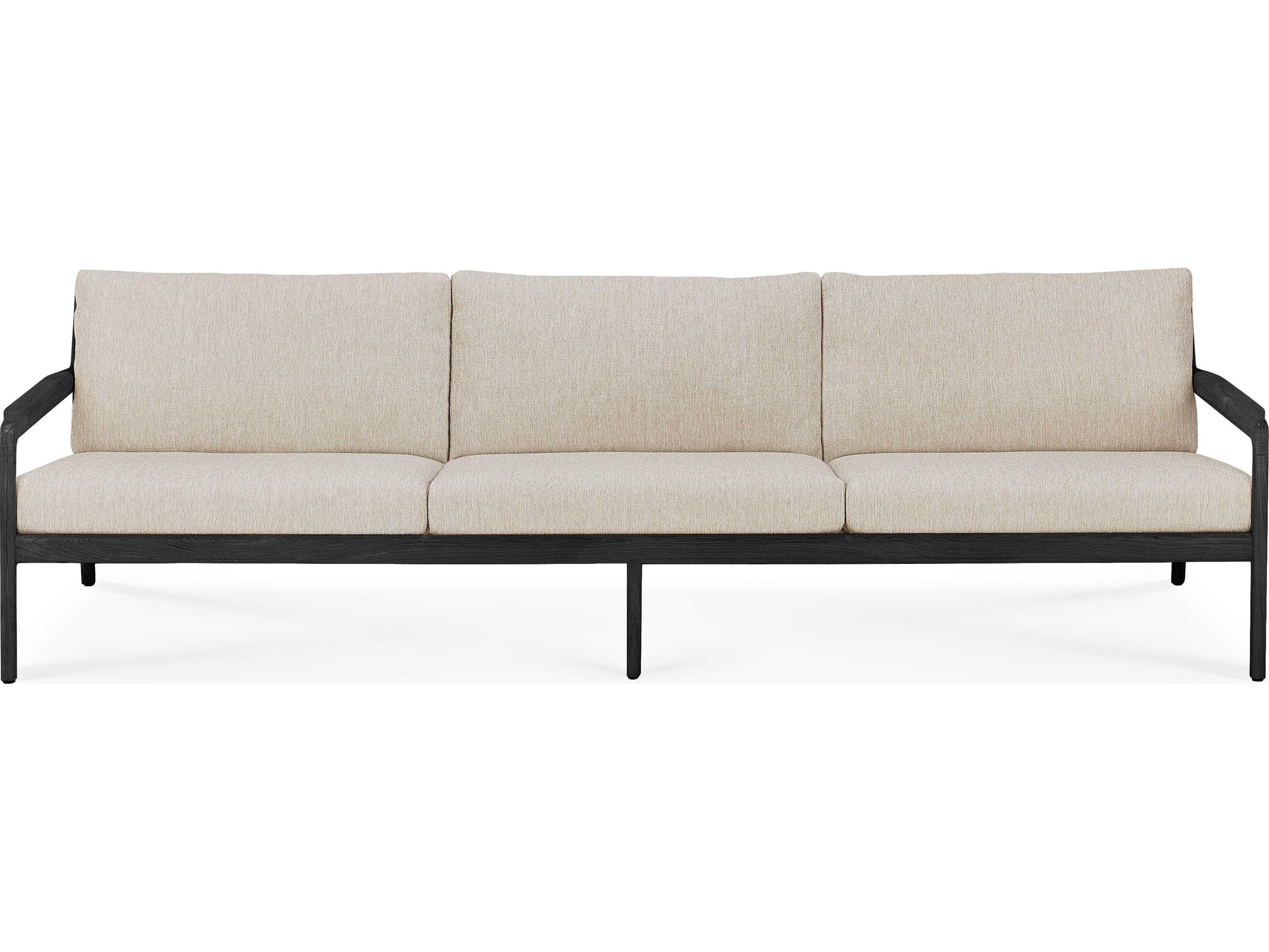 Ethnicraft Outdoor Jack Teak Black And Natural Sofa