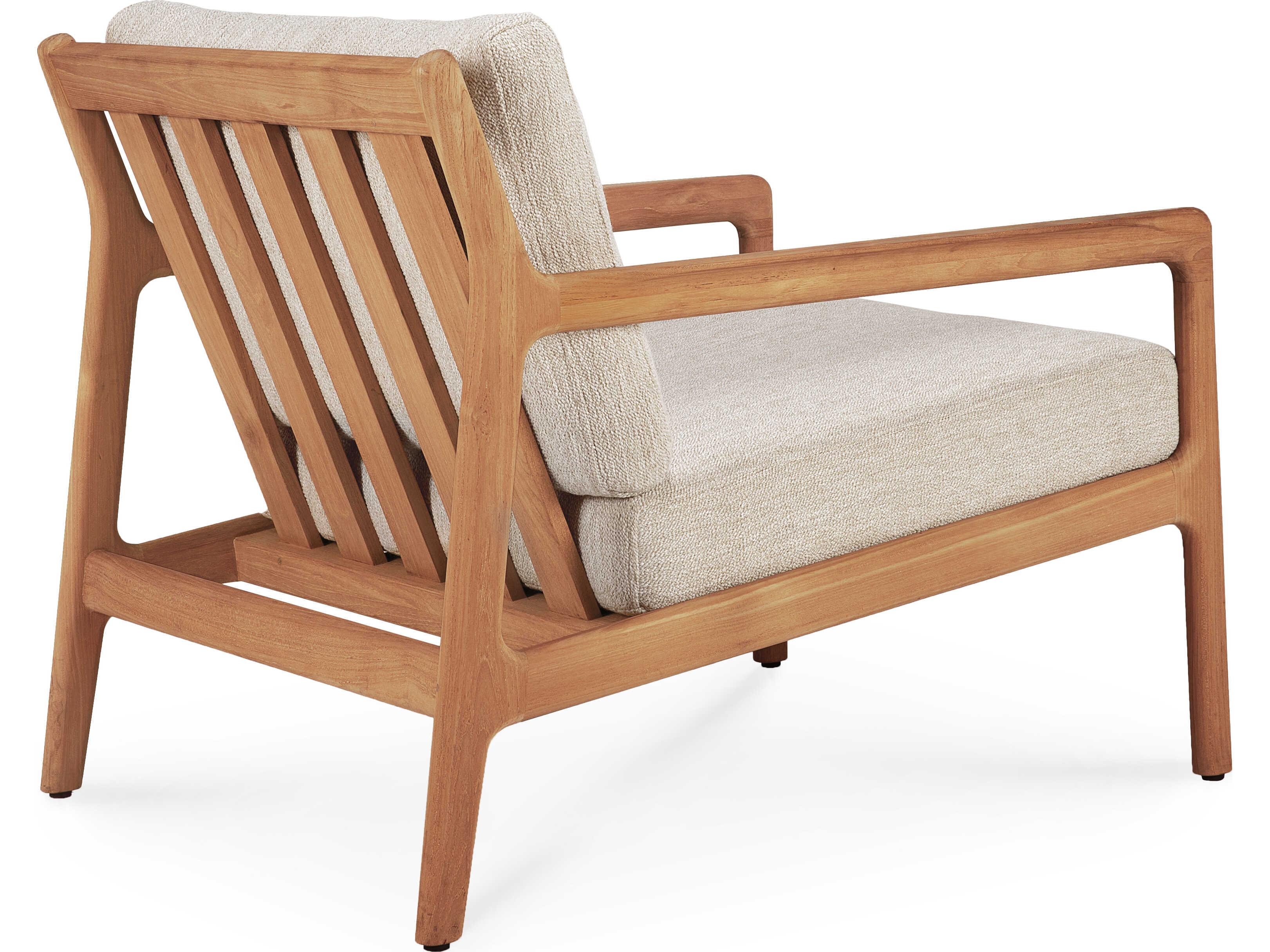 Ethnicraft Outdoor Jack Teak And Natural Lounge Chair