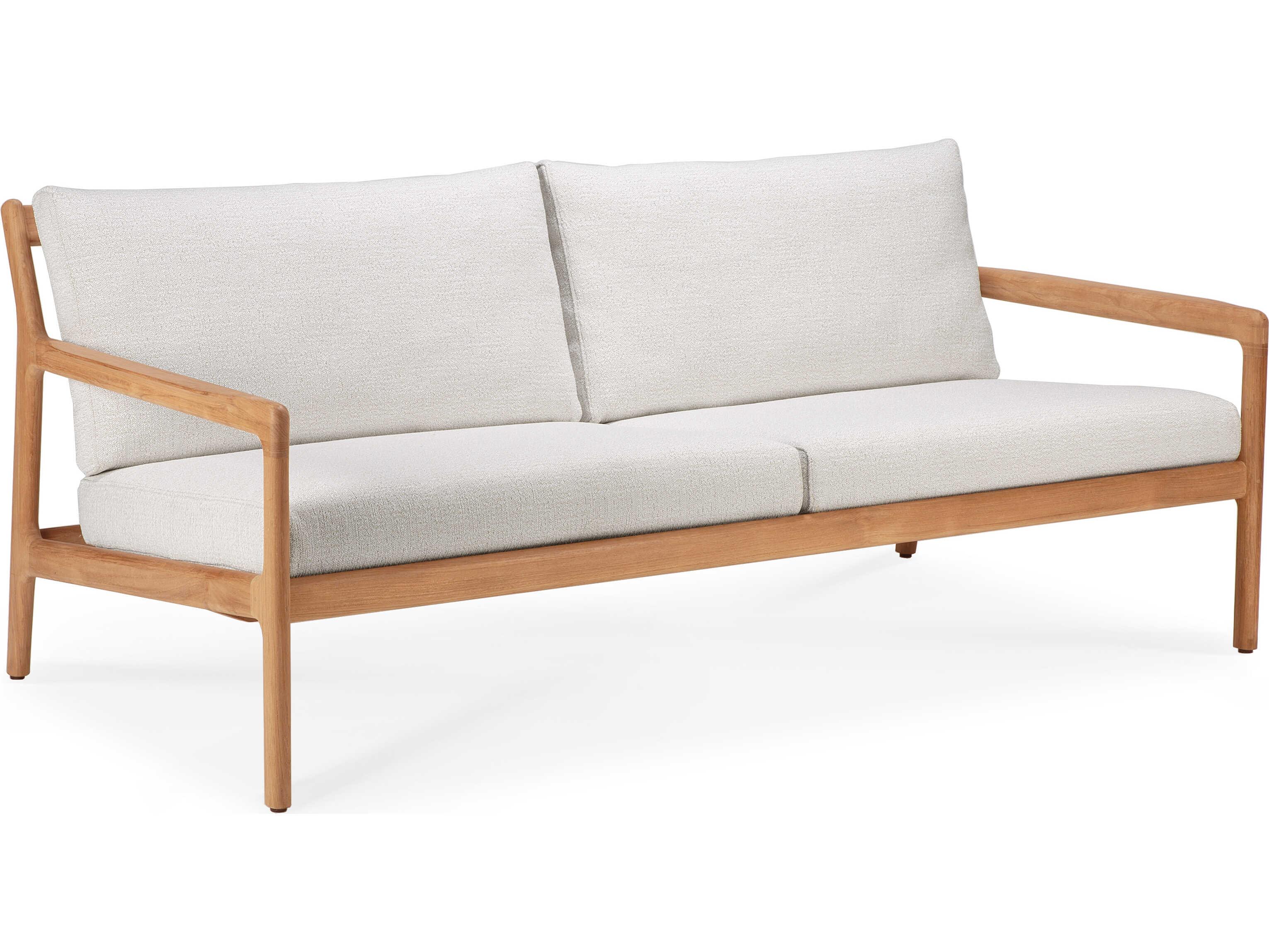 Ethnicraft Outdoor Jack Teak Off White Sofa