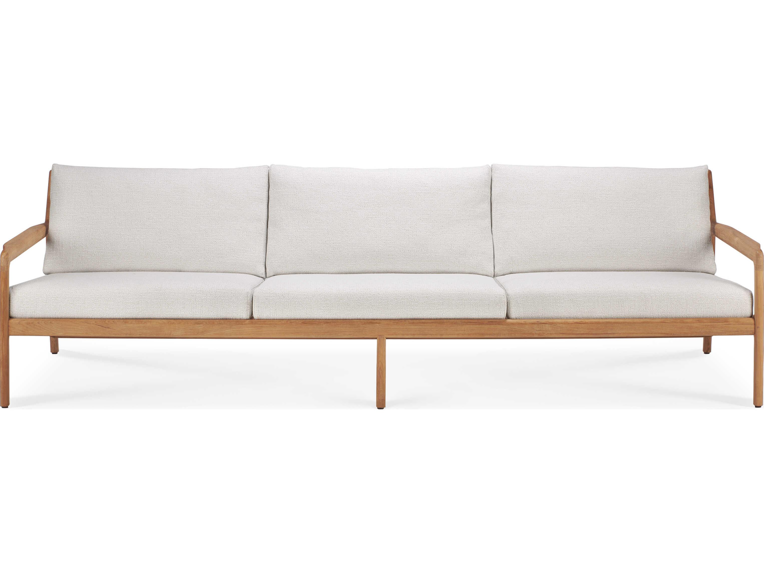 Ethnicraft Outdoor Jack Teak And Off White Sofa