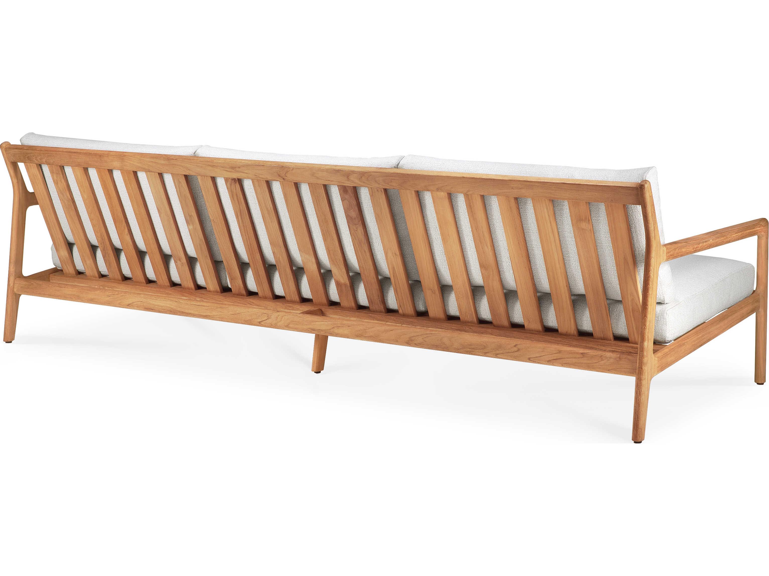 Ethnicraft Outdoor Jack Teak And Off White Sofa