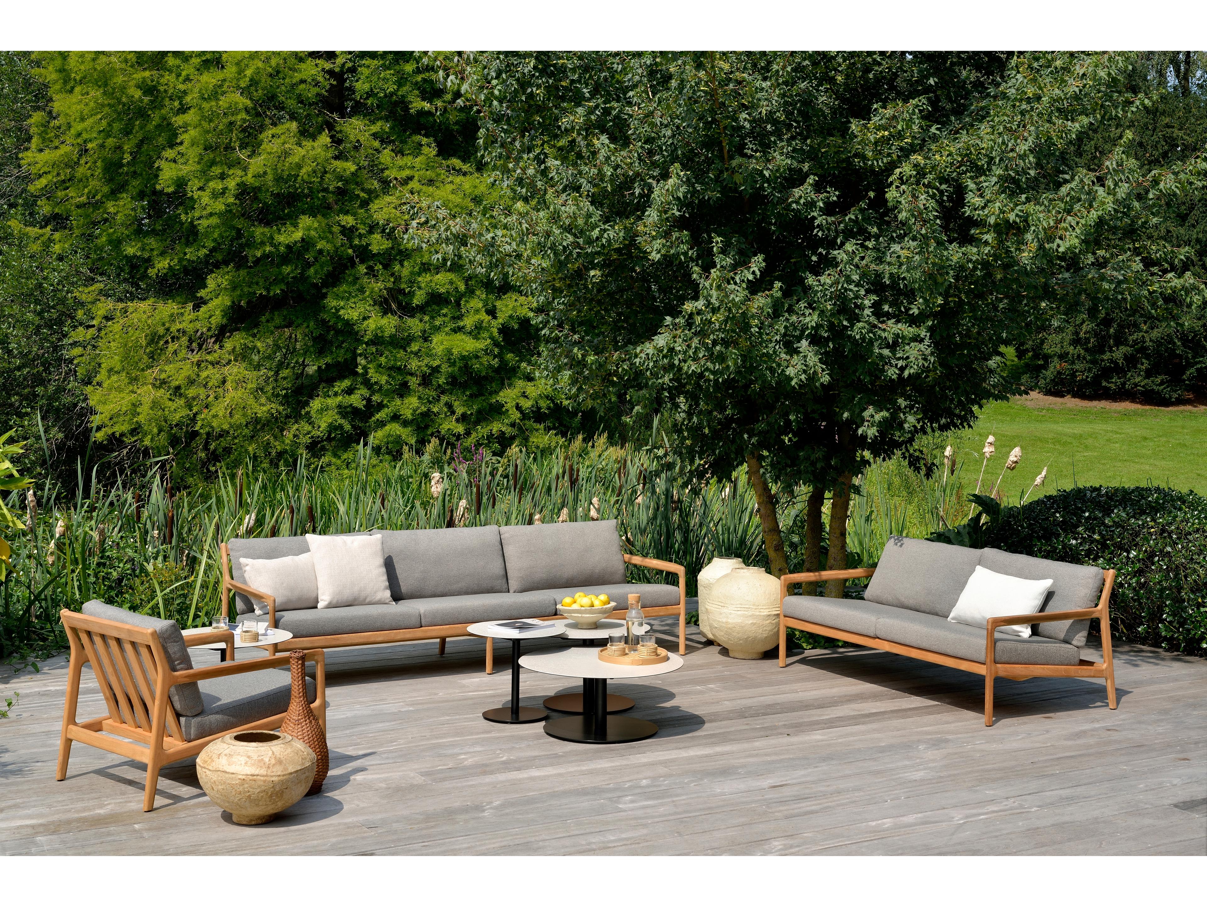 Ethnicraft Outdoor Jack Teak And Mocha Sofa
