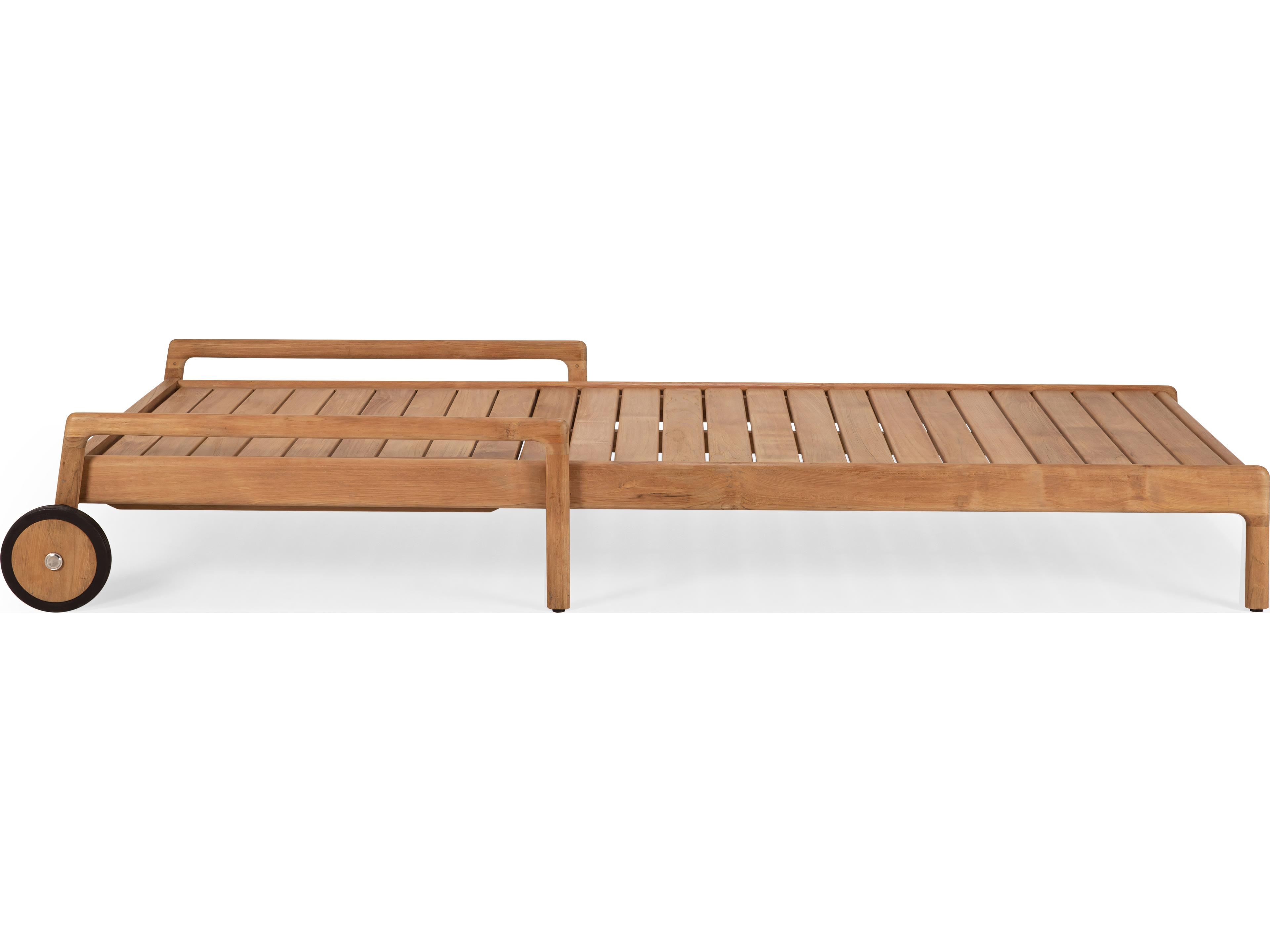 Ethnicraft Outdoor Jack Teak Adjustable Lounger Frame