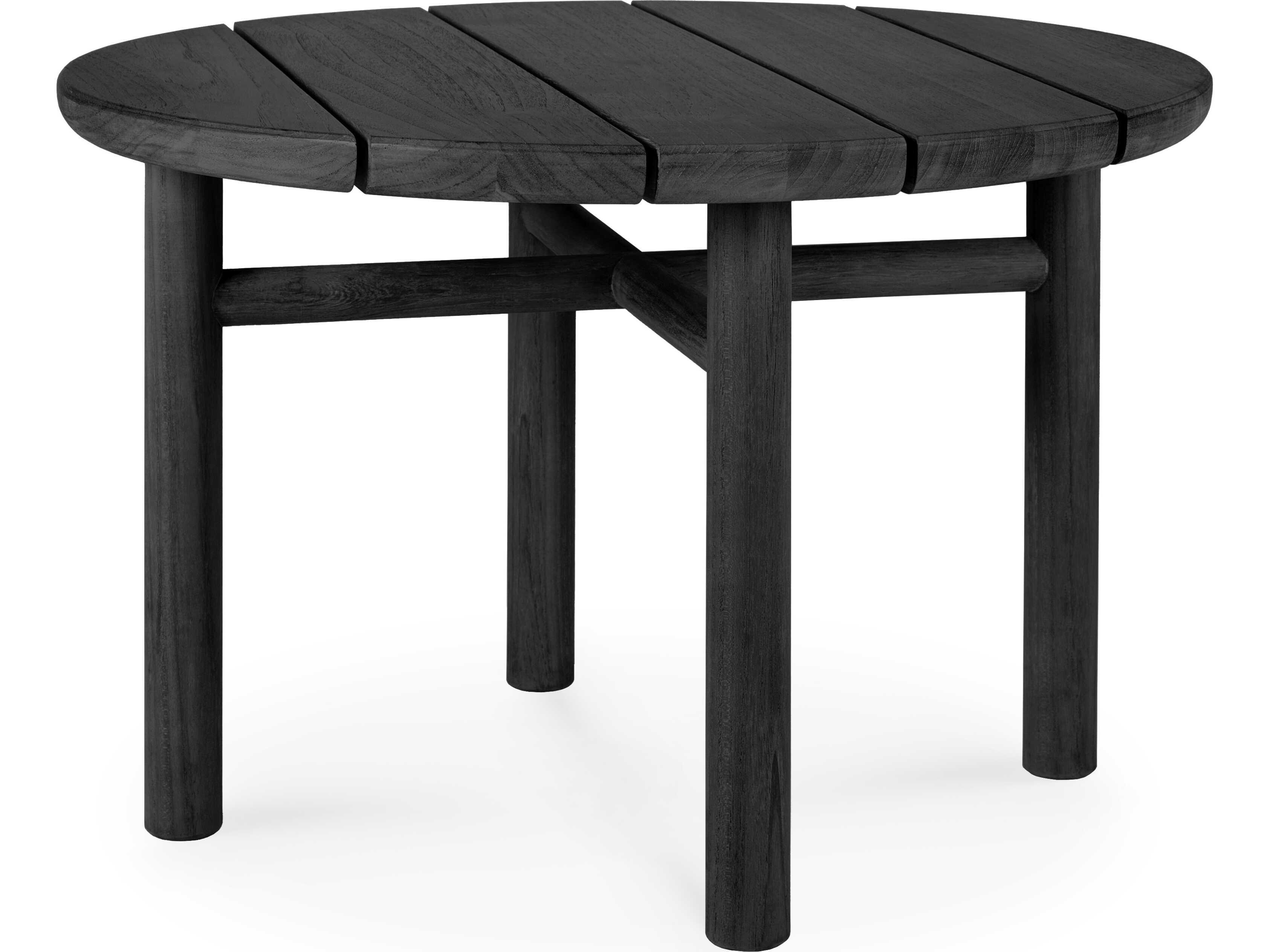 Ethnicraft Outdoor Quatro Teak Black Coffee Table
