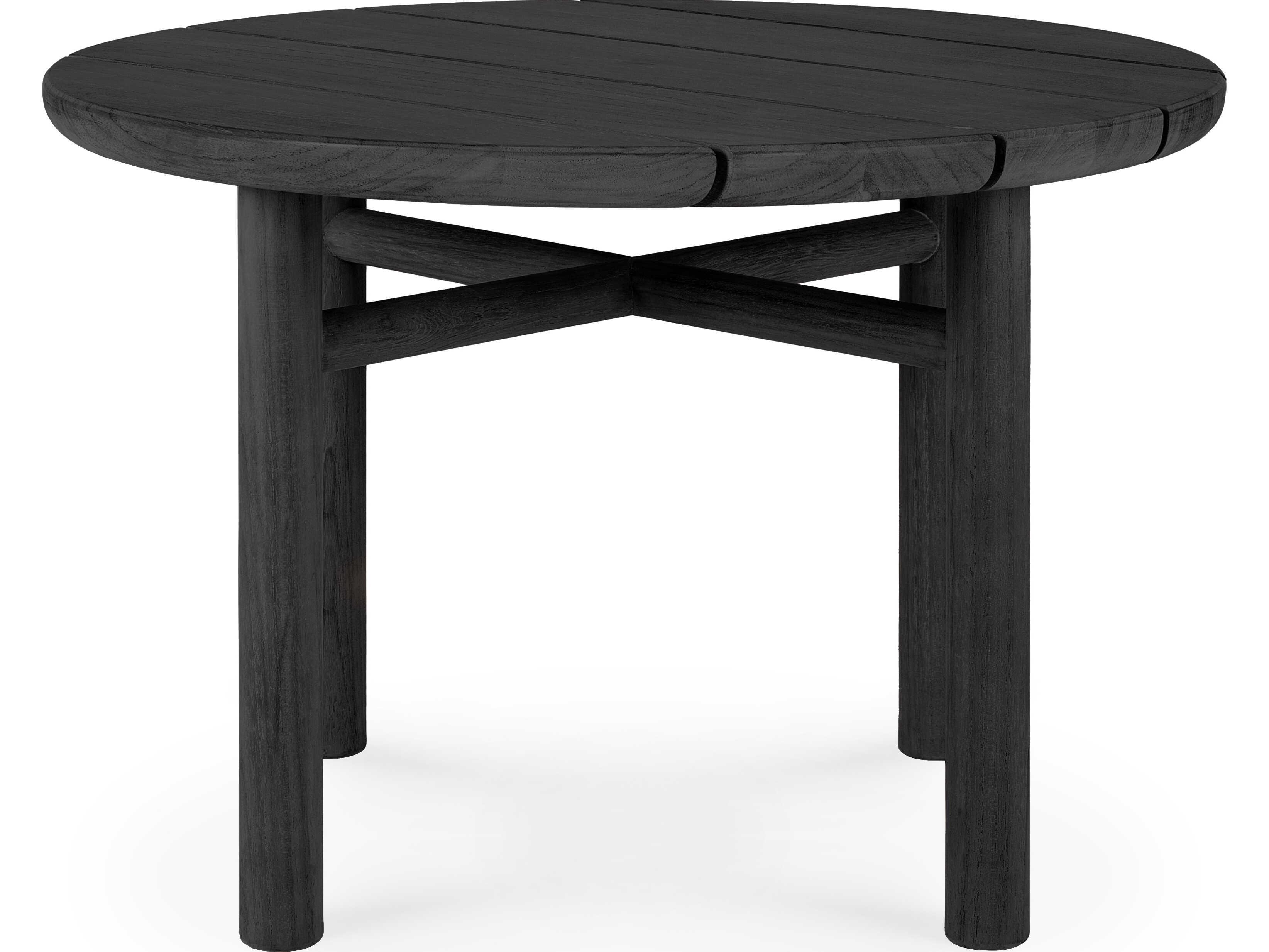 Ethnicraft Outdoor Quatro Teak Black Coffee Table