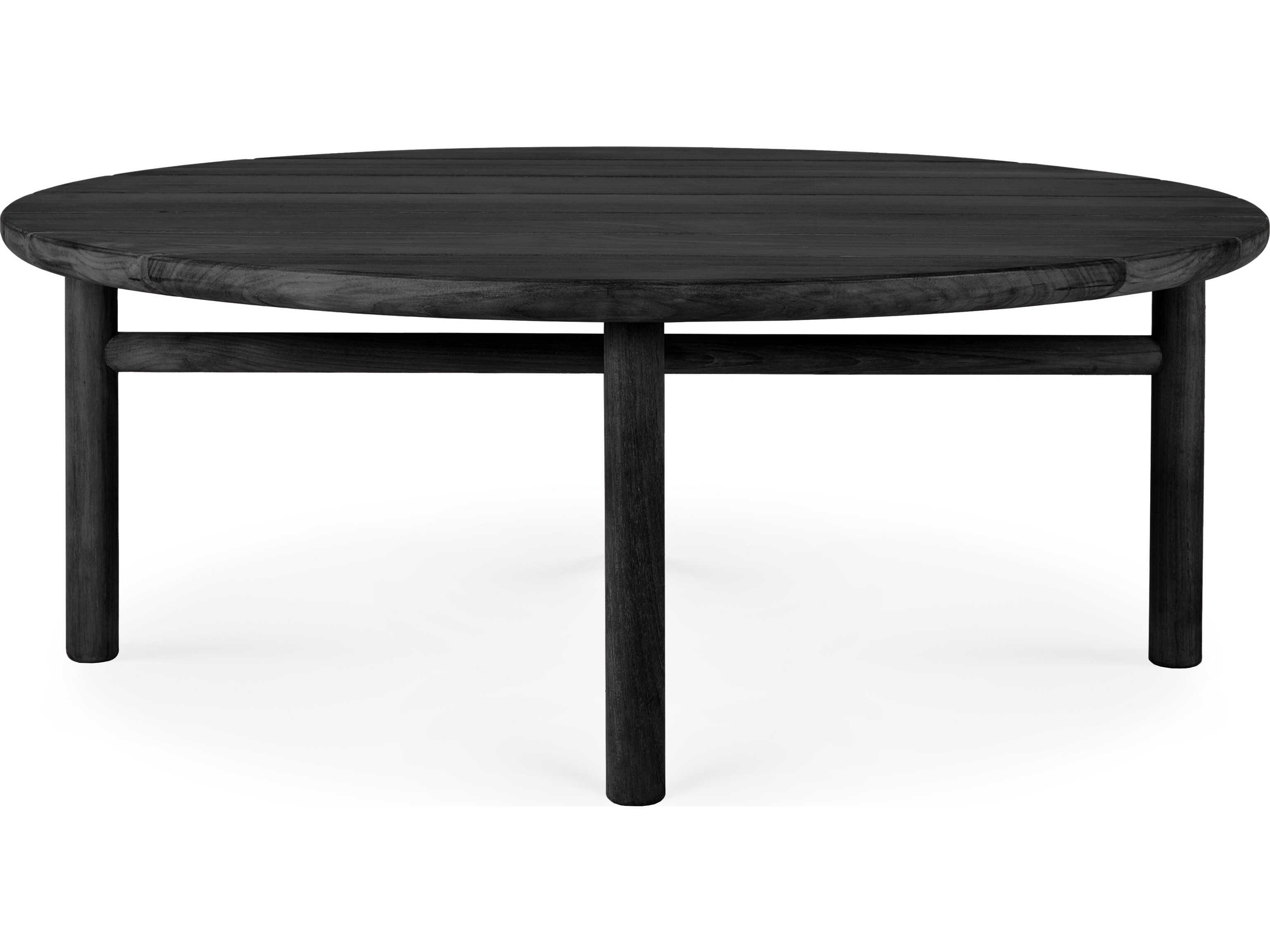 Ethnicraft Outdoor Quatro Teak Black Coffee Table