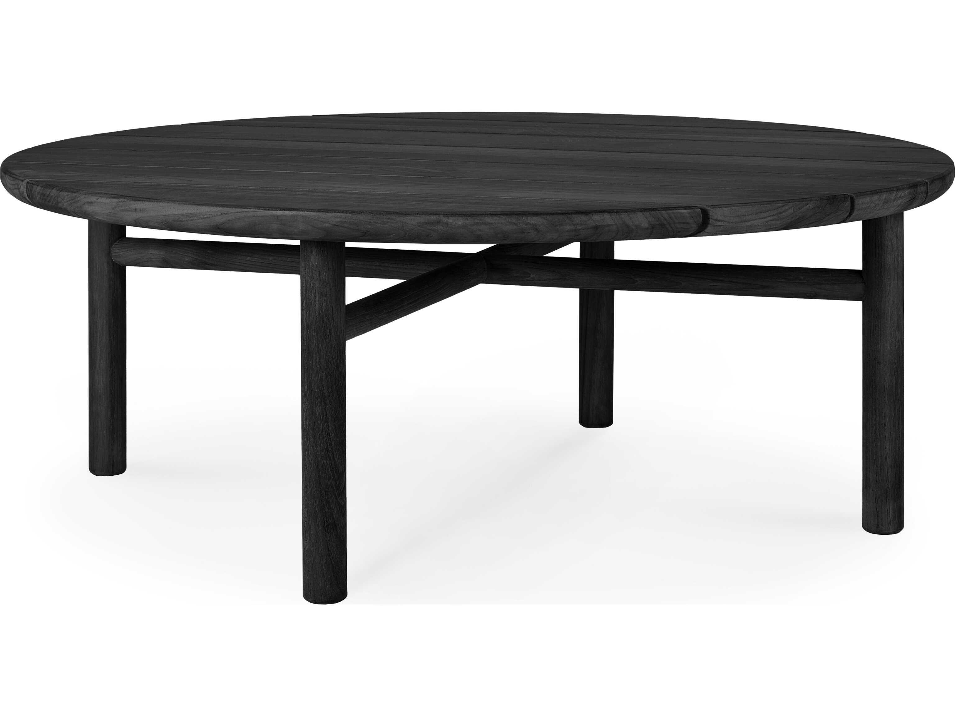 Ethnicraft Outdoor Quatro Teak Black Coffee Table