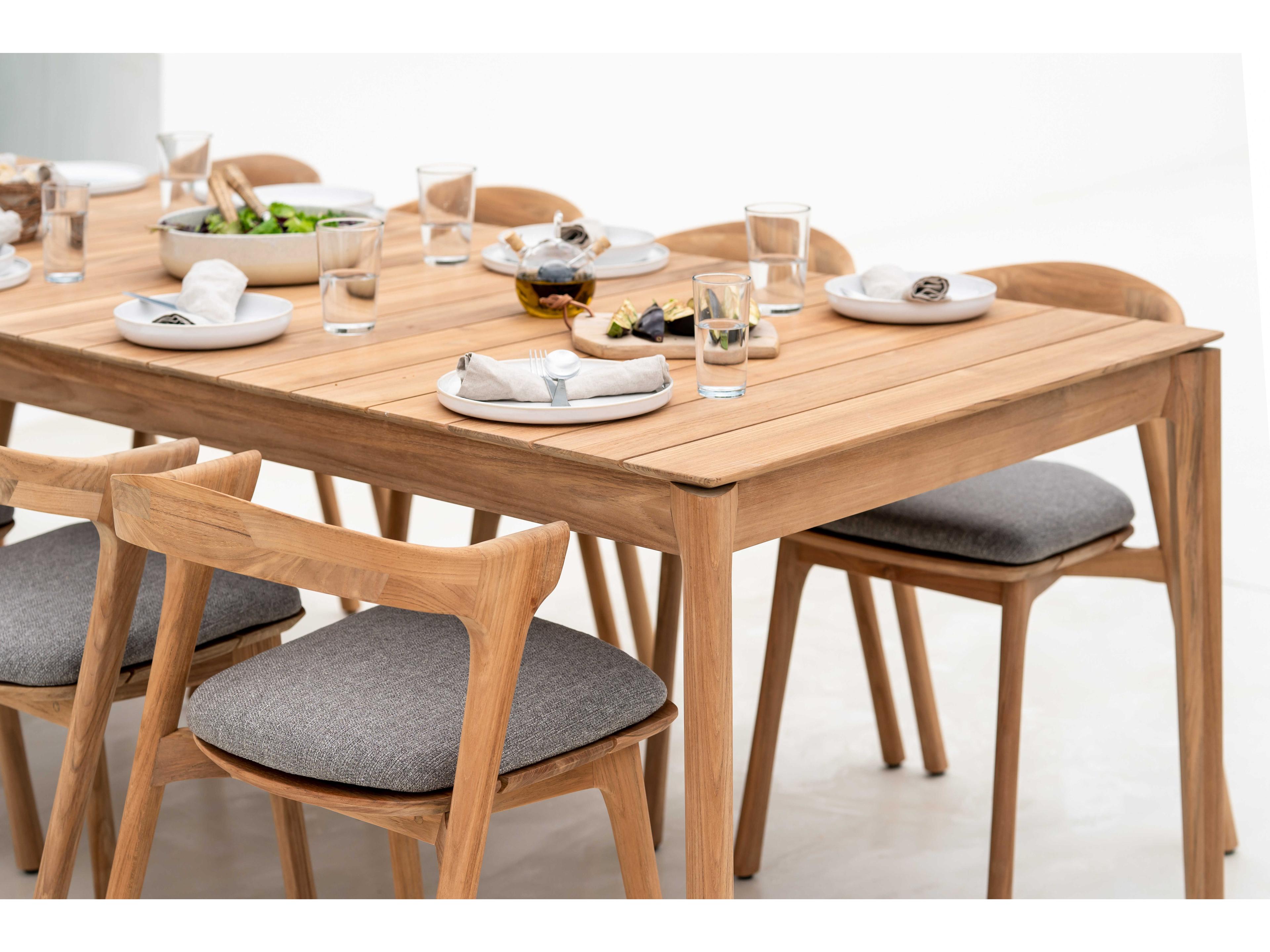 Ethnicraft Outdoor Bok Teak Black Dining Table