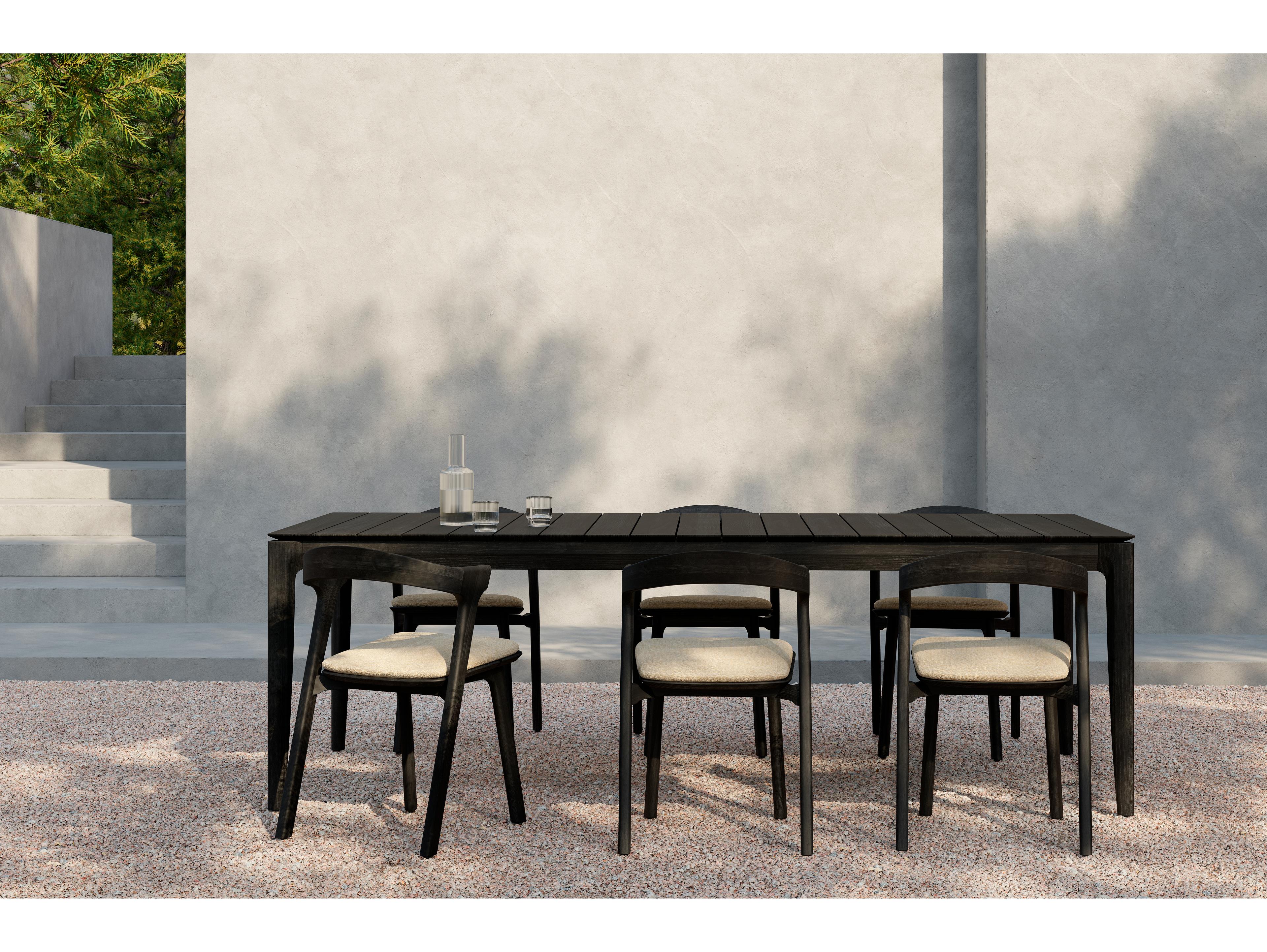 Ethnicraft Outdoor Bok Teak Black Dining Table