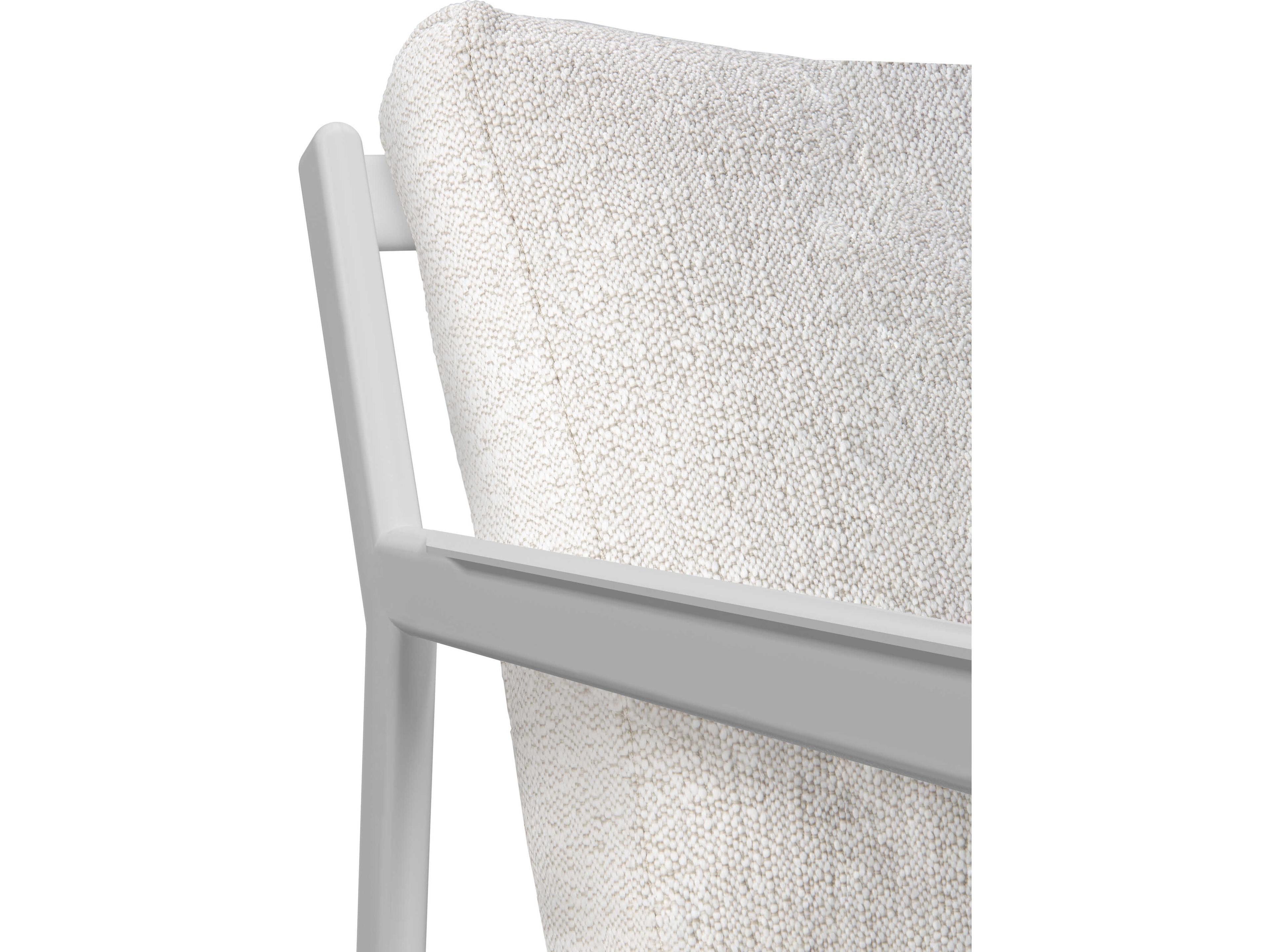 Ethnicraft Outdoor Jack Aluminium And Off White Lounge Chair