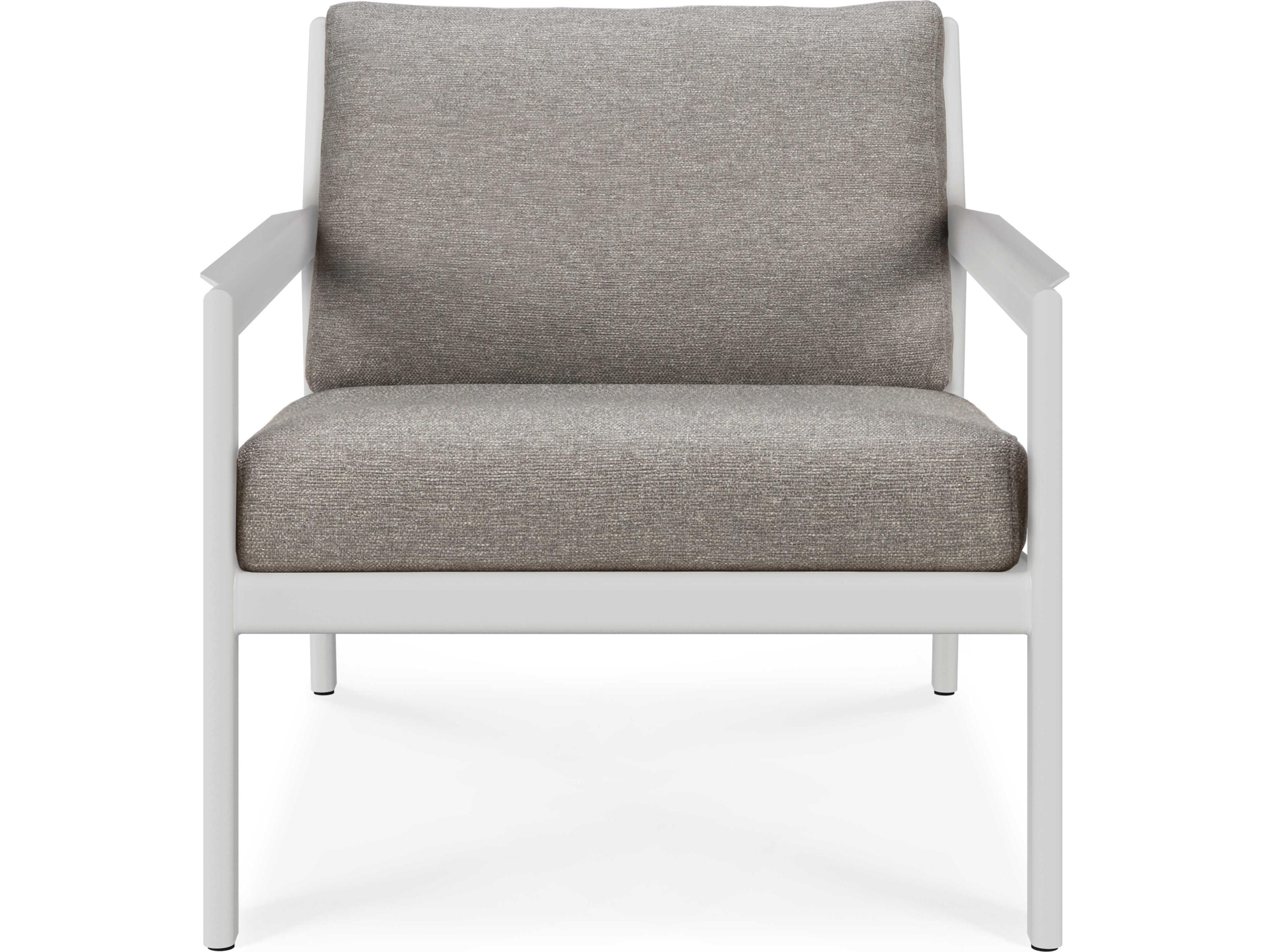 Ethnicraft Outdoor Jack Aluminium And Mocha Lounge Chair