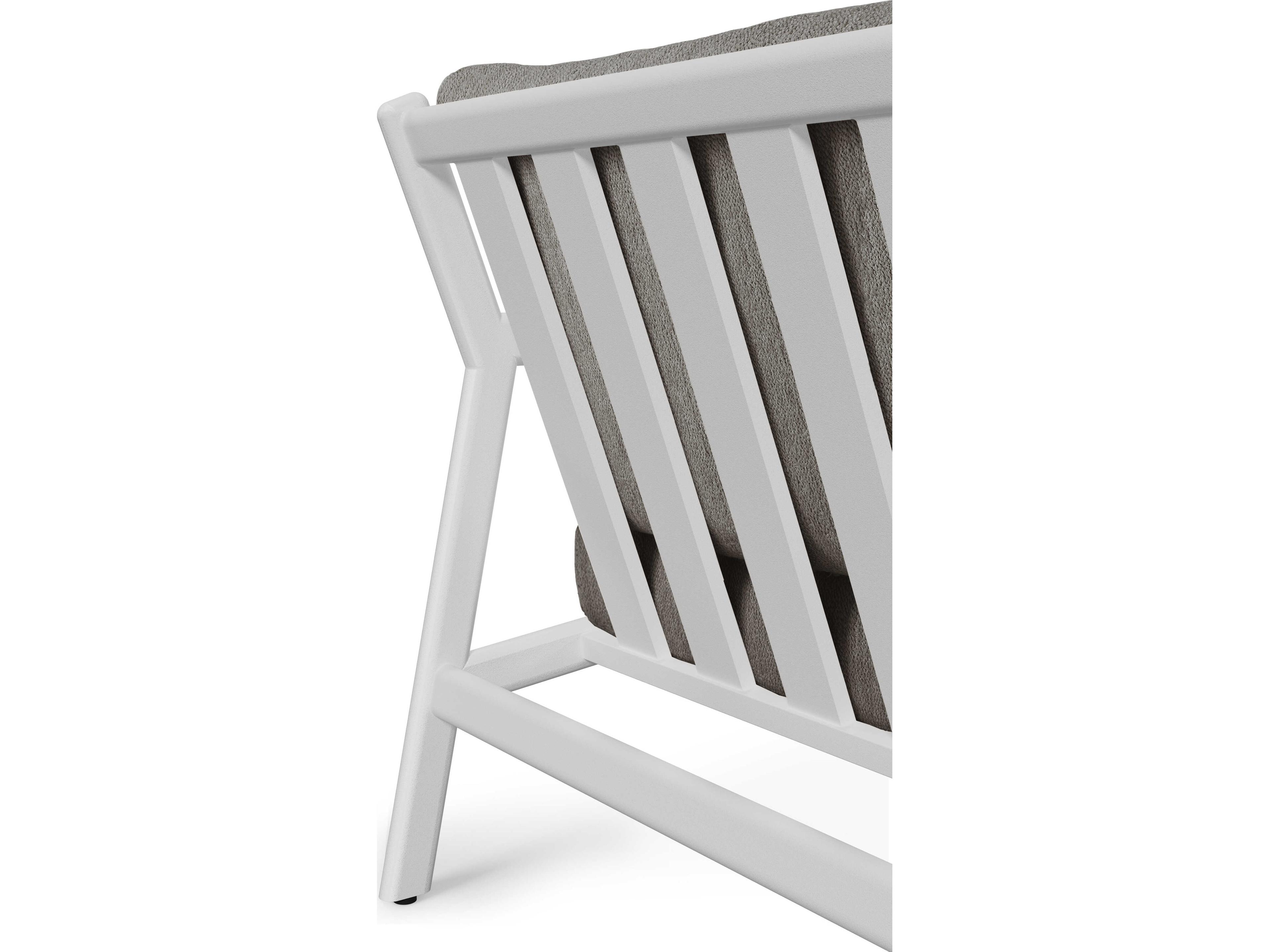 Ethnicraft Outdoor Jack Aluminium And Mocha Sofa