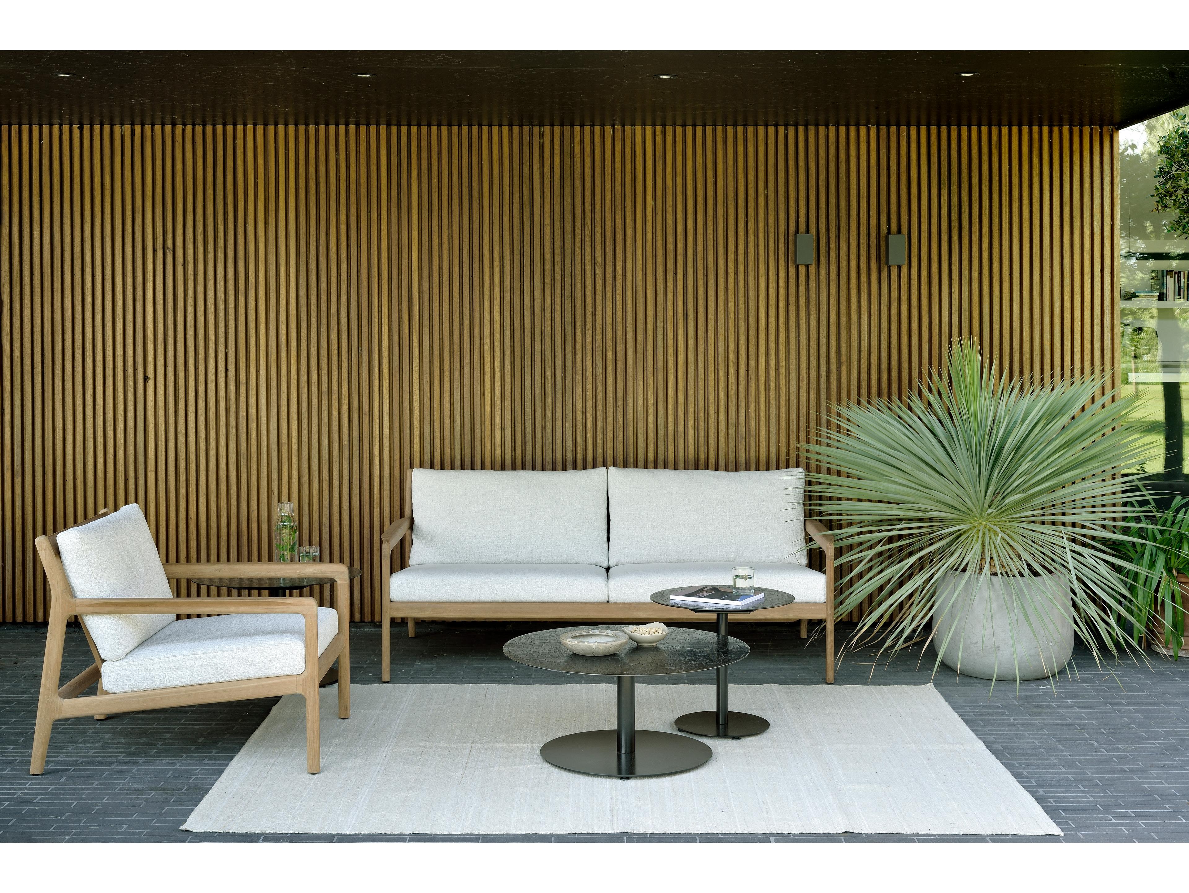 Ethnicraft Outdoor Jack Teak Cushion Lounge Set