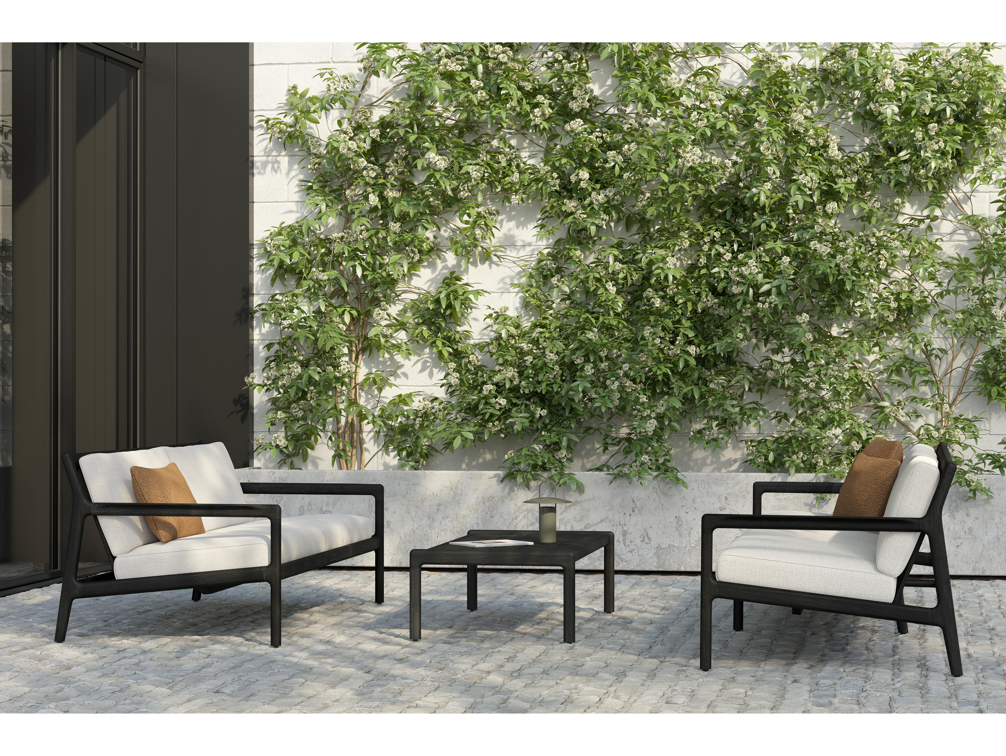 Ethnicraft Outdoor Jack Teak Cushion Lounge Set