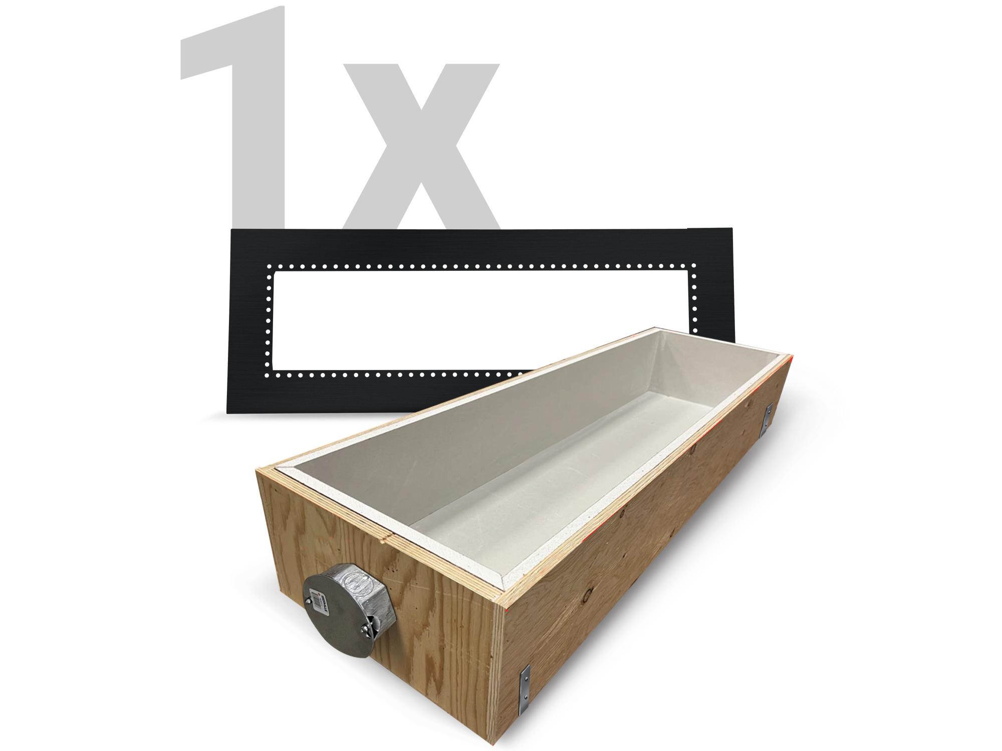 Eurofase Heating (1) 39" Black Flush Mount Kit And (1) 39" Fire Rated Box Patio Heater Set