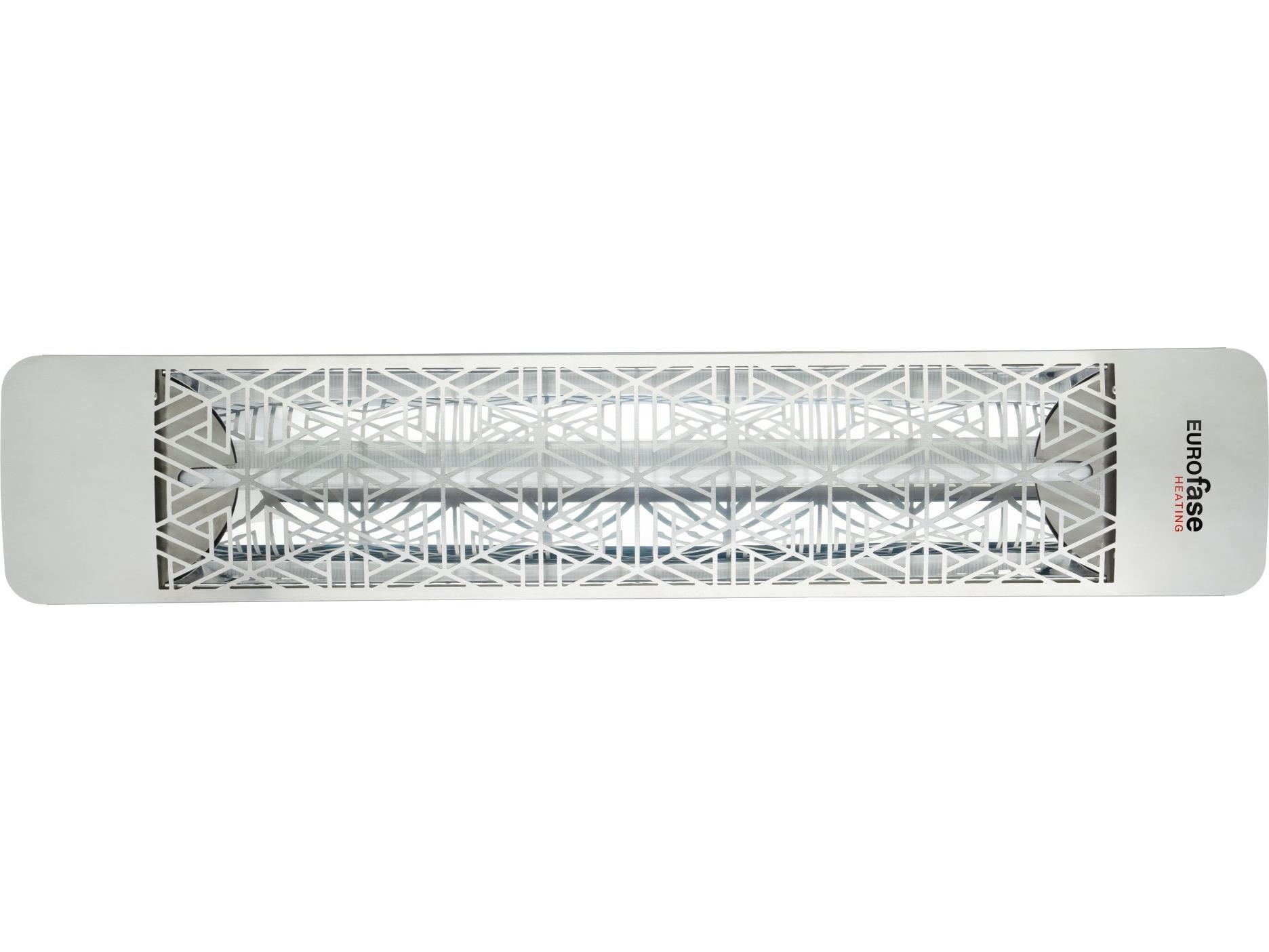 Eurofase Heating 304 Stainless Steel 39 Inch Single Element 2000 Watt 208V Electric Outdoor Patio Heater