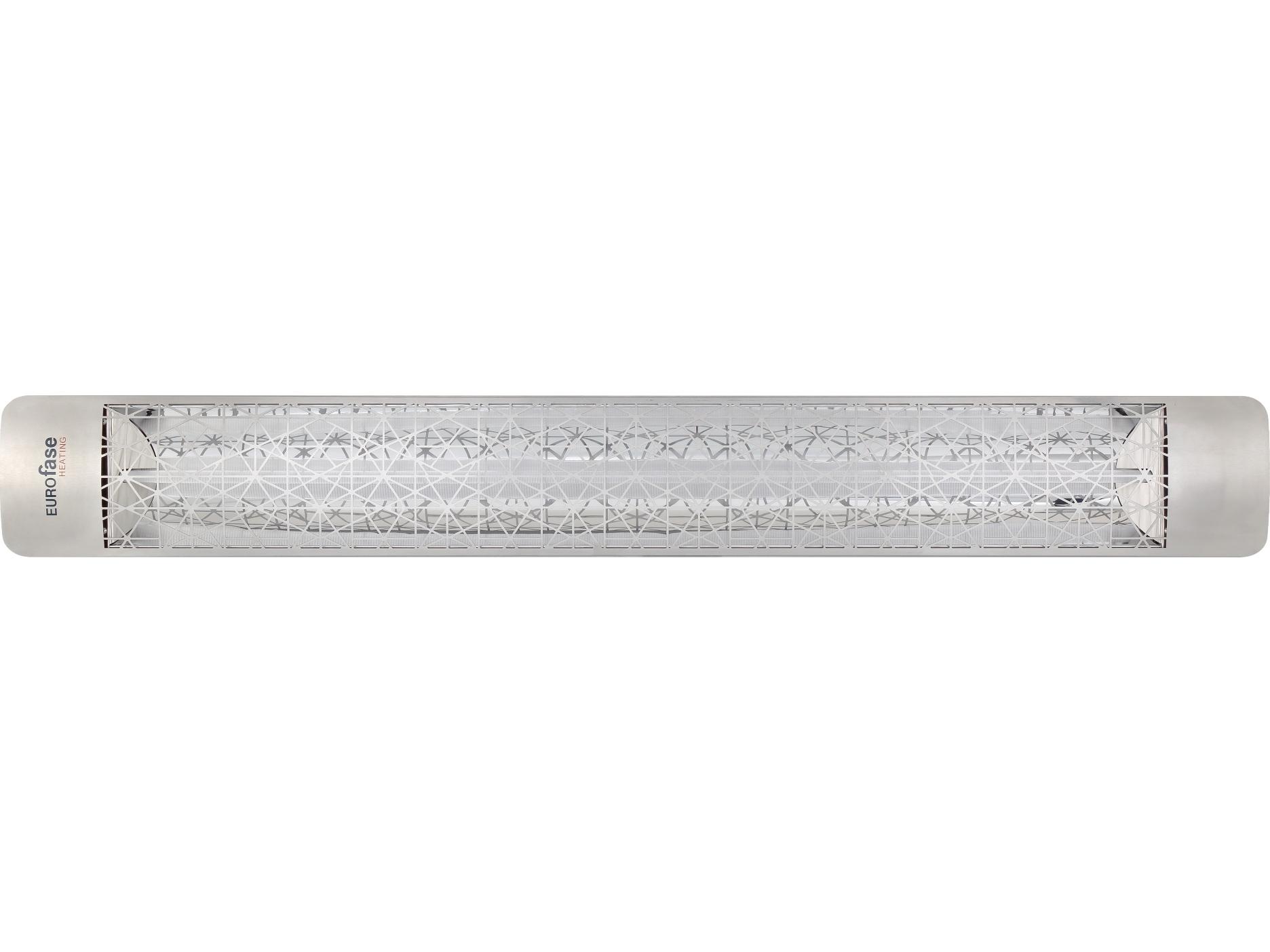 Eurofase Heating 304 Stainless Steel 61 Inch Single Element 3000 Watt 208V Electric Outdoor Patio Heater