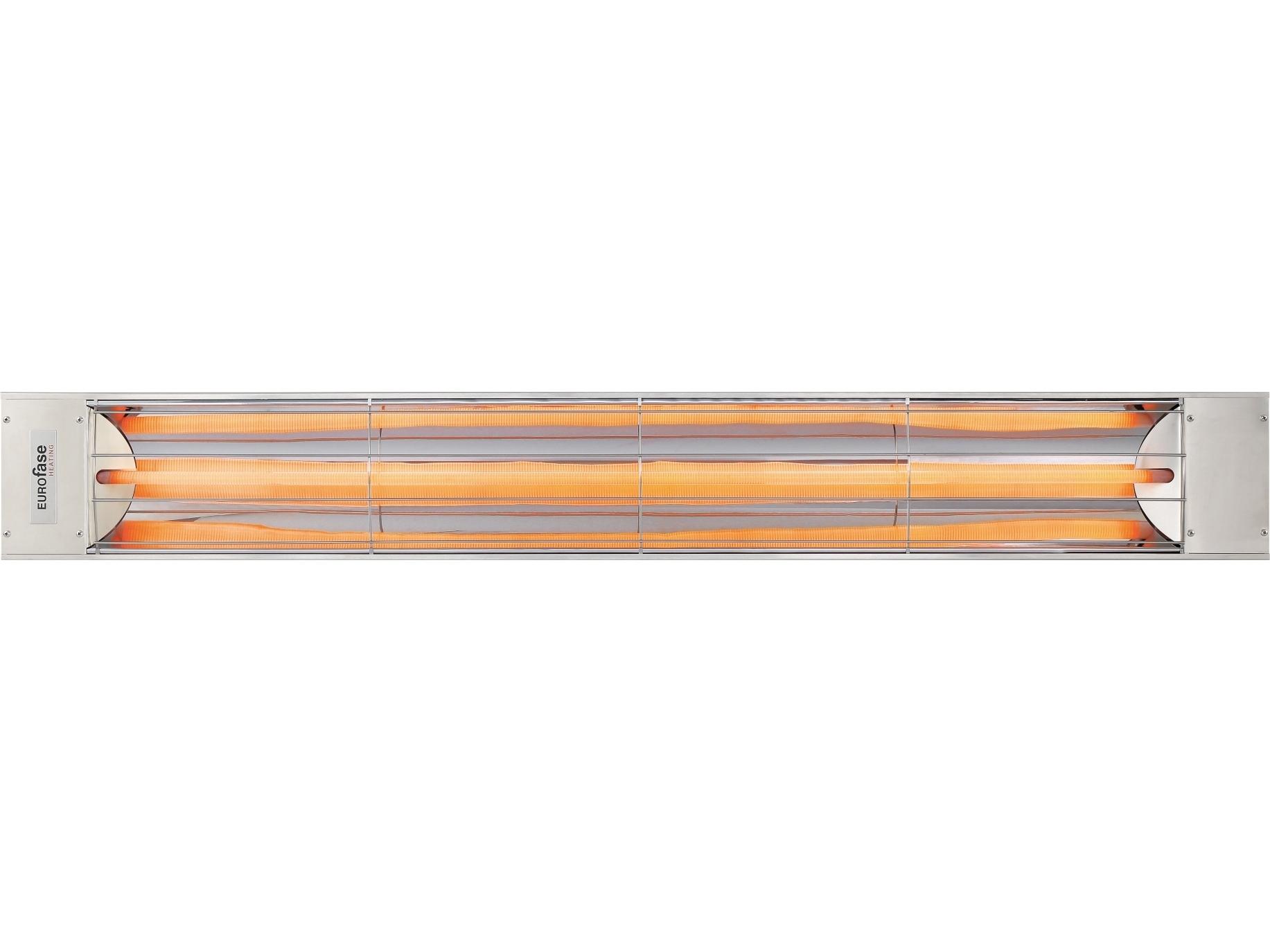 Eurofase Heating 304 Stainless Steel 61 Inch Single Element 3000 Watt 240V Electric Outdoor Patio Heater