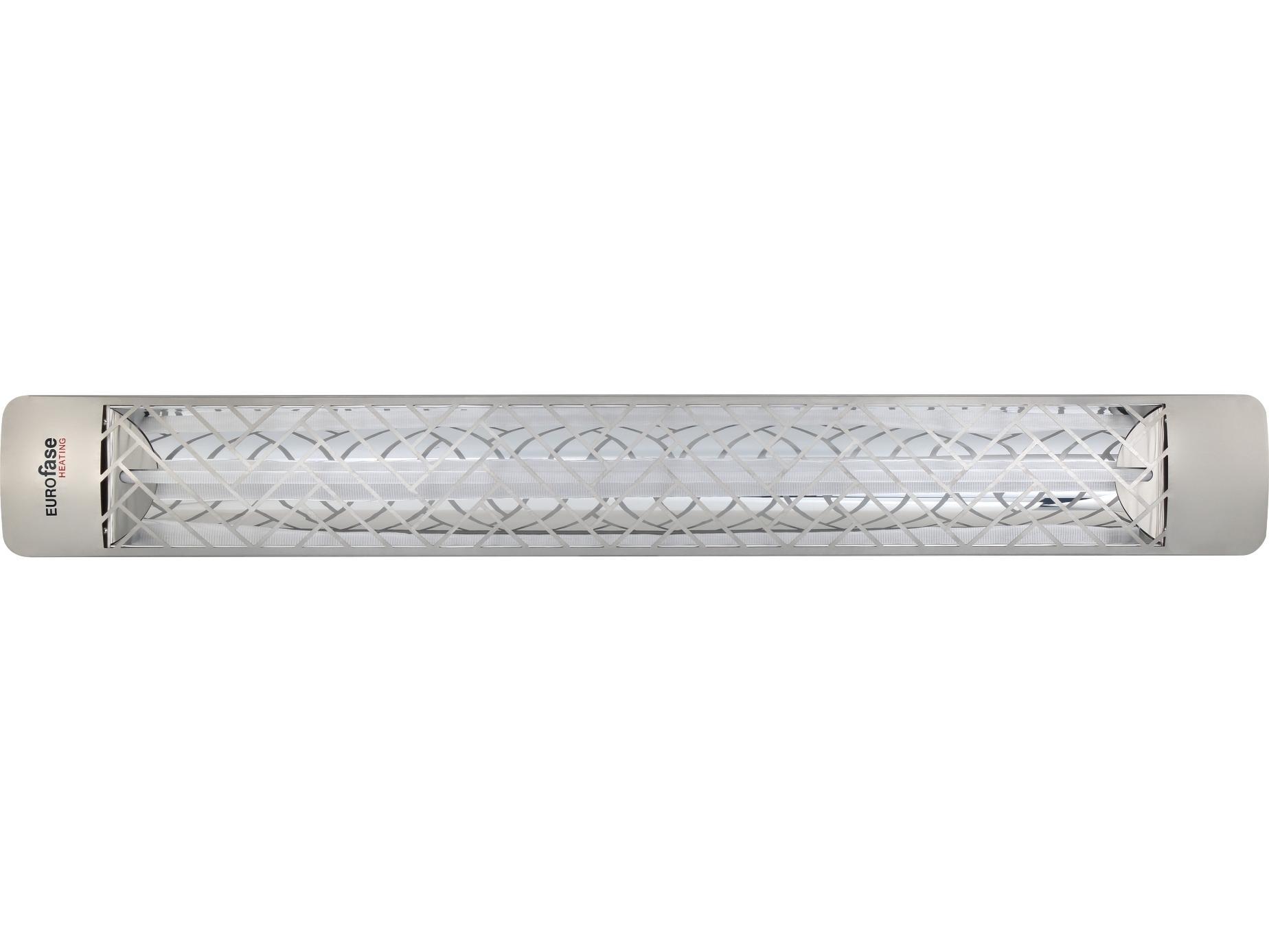 Eurofase Heating 304 Stainless Steel 61 Inch Single Element 3000 Watt 480V Electric Outdoor Patio Heater