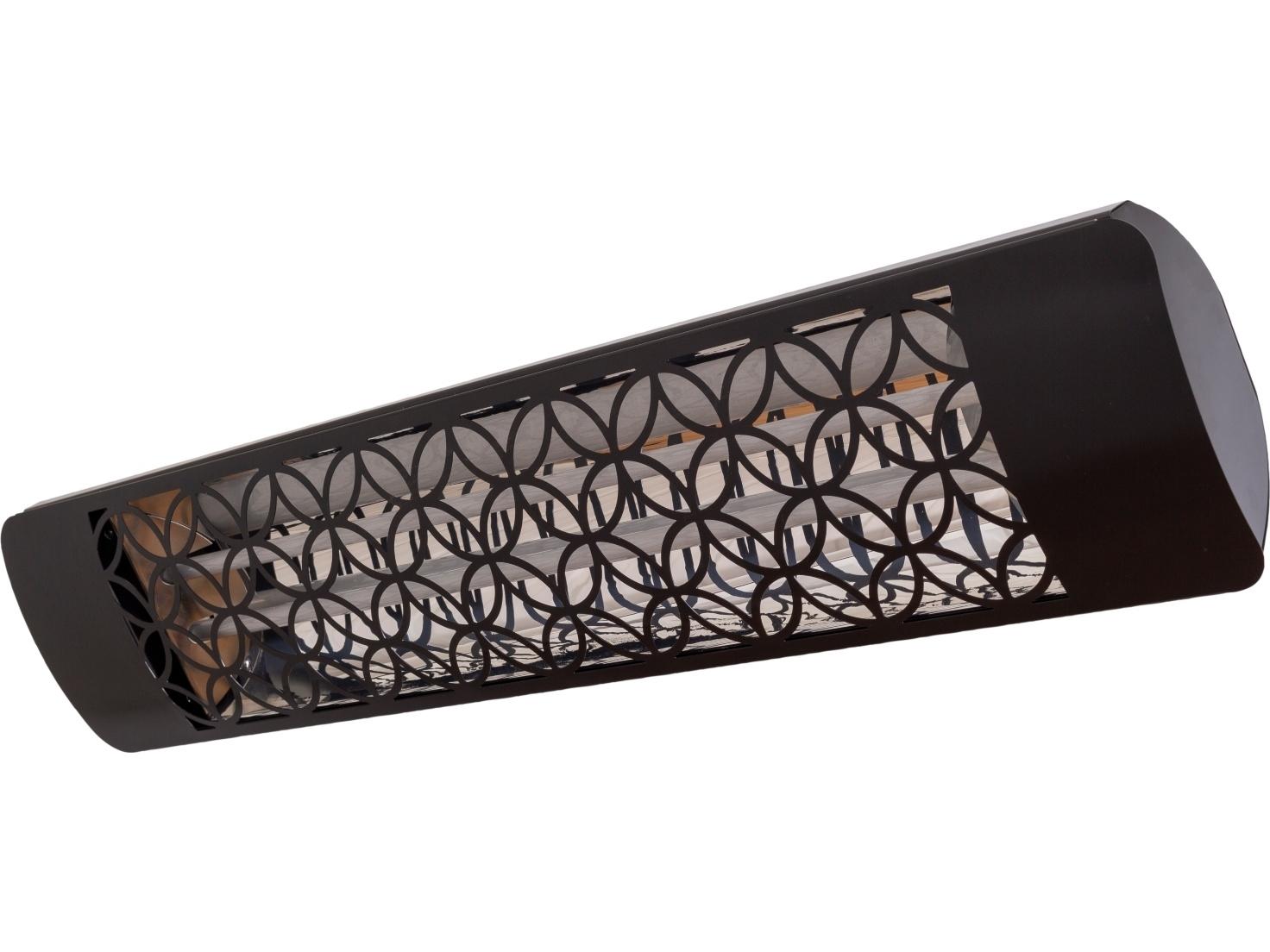 Eurofase Heating 4000 Watt Electric Infrared Dual Element Outdoor Patio Heater Decor Plate Clover 208V