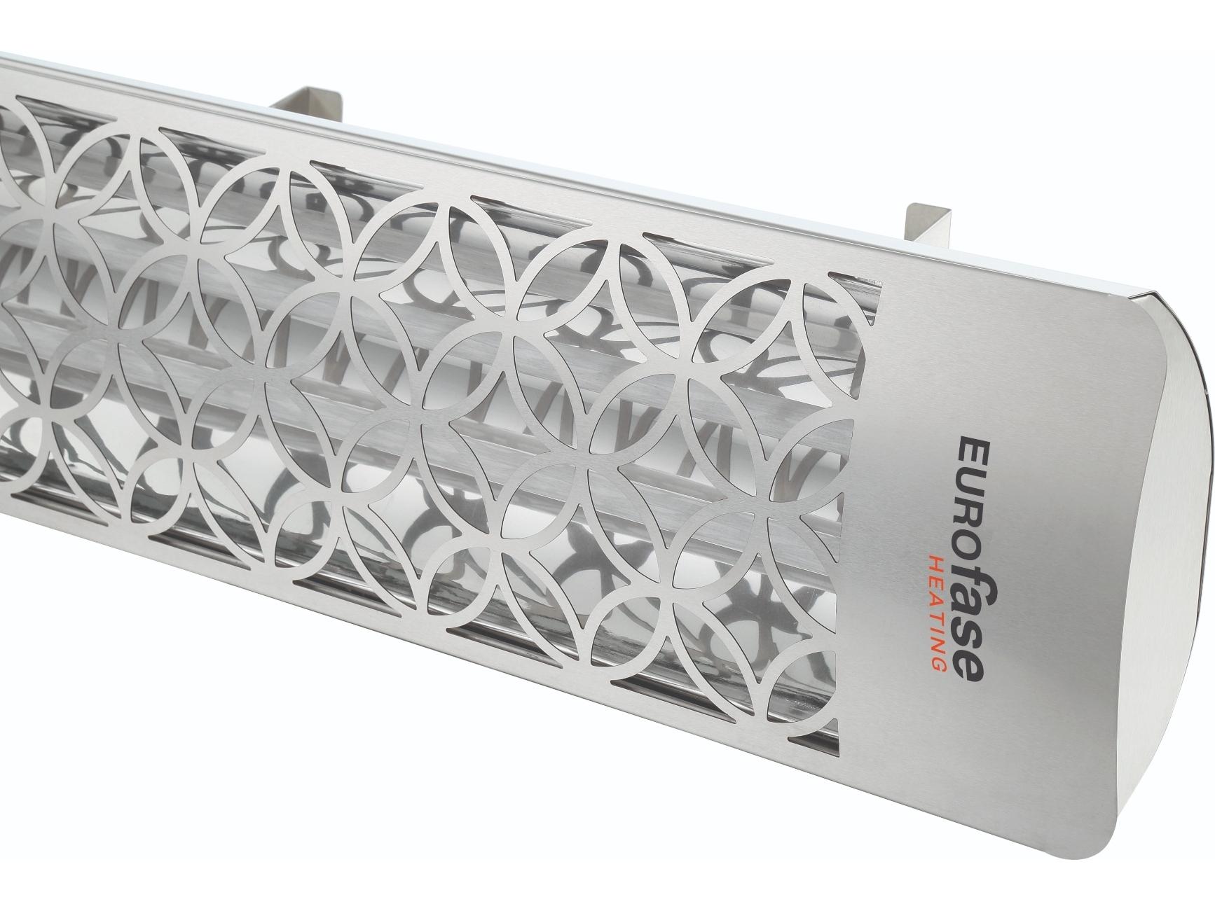 Eurofase Heating 4000 Watt Electric Infrared Dual Element Outdoor Patio Heater Decor Plate Clover 240V