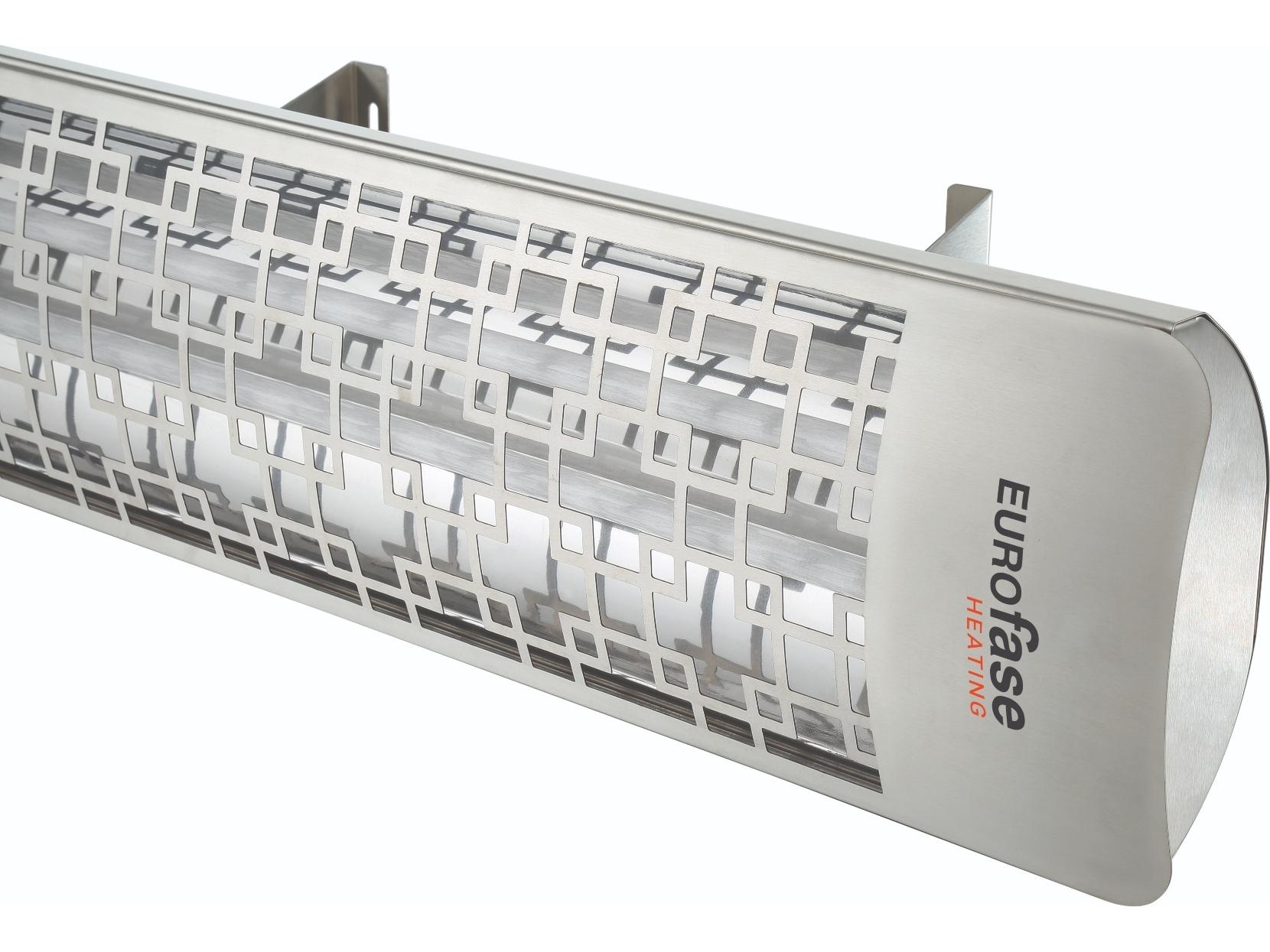 Eurofase Heating 5000 Watt Electric Infrared Dual Element Patio Heater Decor Plate Brix 240V