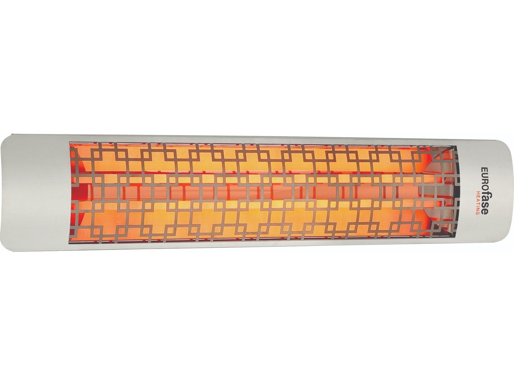 Eurofase Heating 5000 Watt Electric Infrared Dual Element Patio Heater Decor Plate Brix 240V