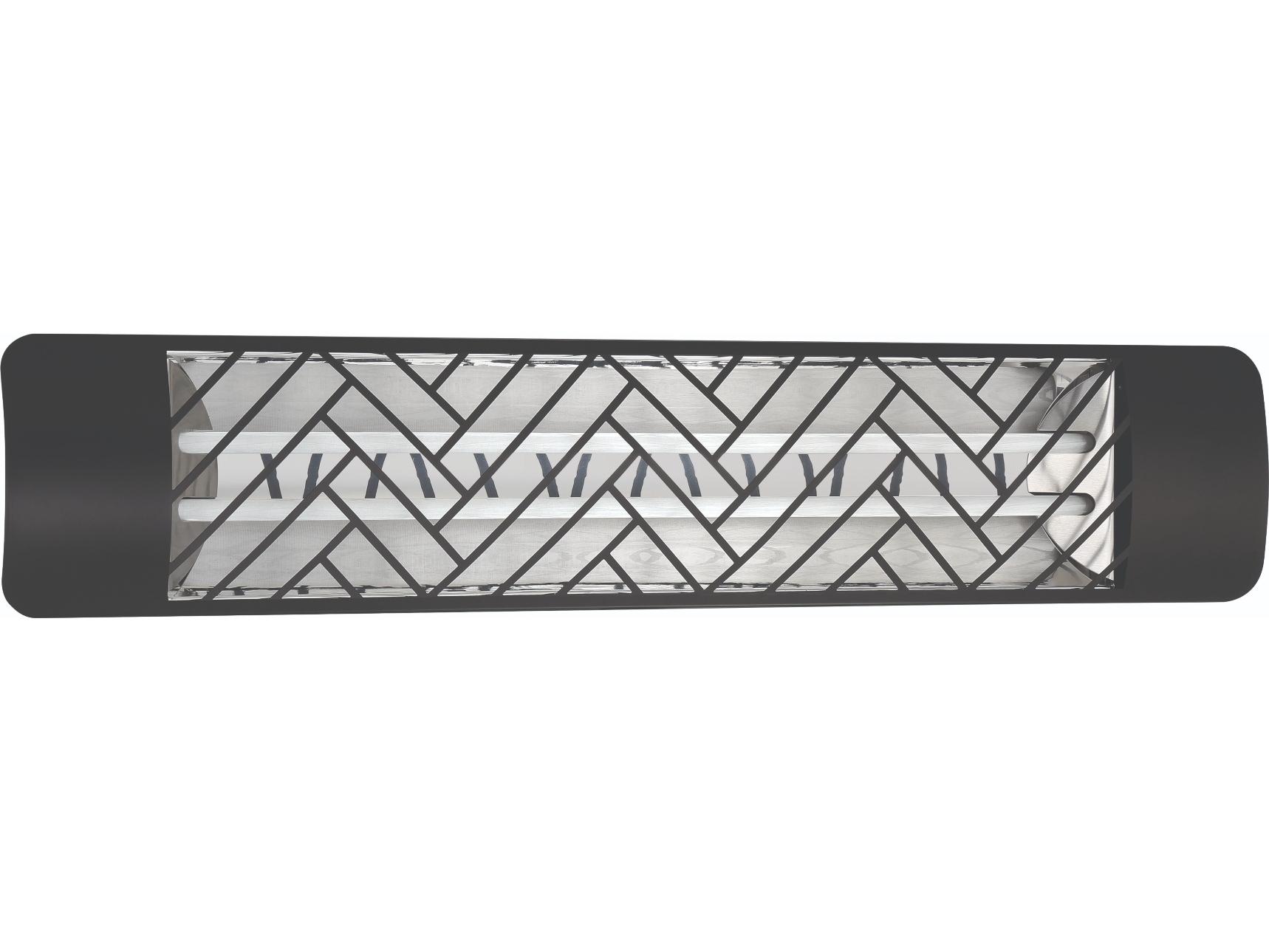 Eurofase Heating 5000 Watt Electric Infrared Dual Element Outdoor Heater Decor Plate Chevron 277V