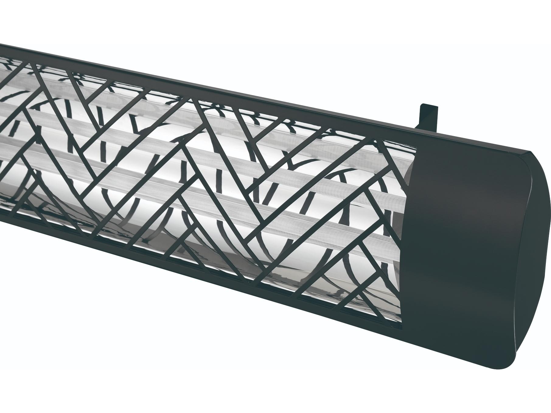 Eurofase Heating 6000 Watt Electric Infrared Dual Element Patio Heater Decor Plate Chevron 240V
