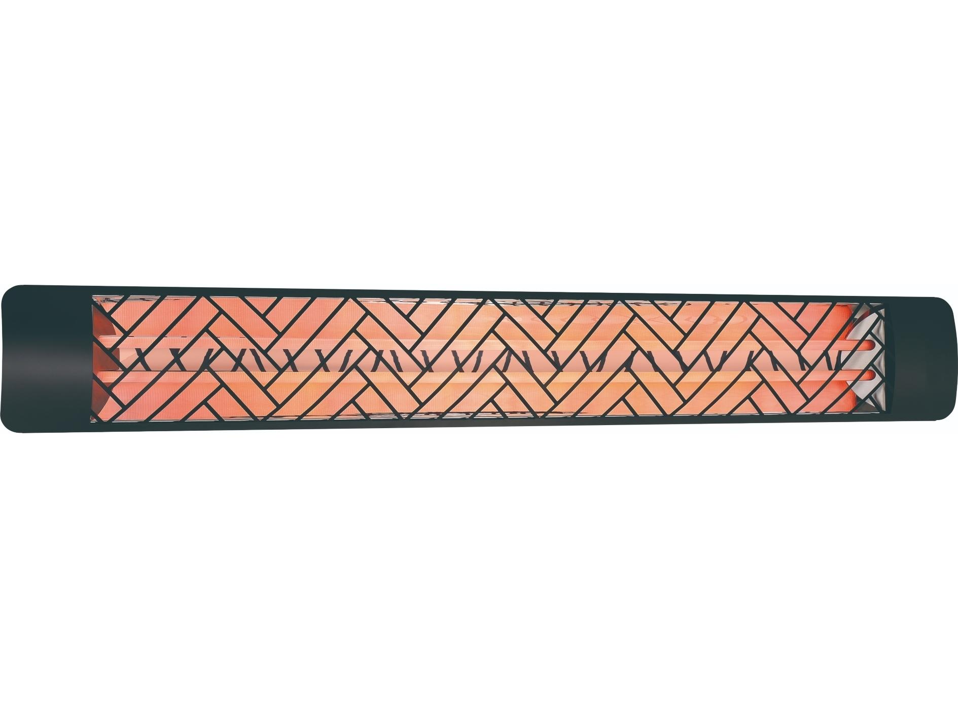 Eurofase Heating 6000 Watt Electric Infrared Dual Element Patio Heater Decor Plate Chevron 240V