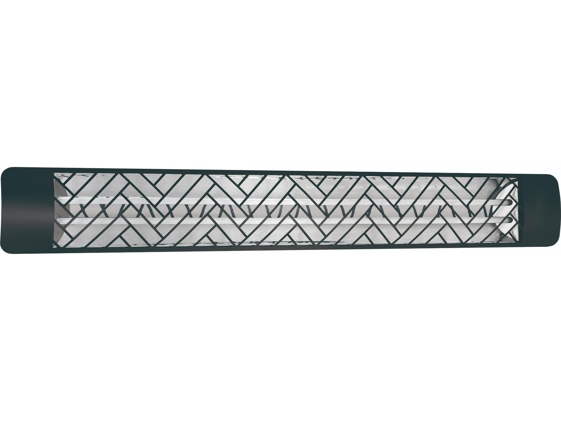 Eurofase Heating 6000 Watt Electric Infrared Dual Element Patio Heater Decor Plate Chevron 240V