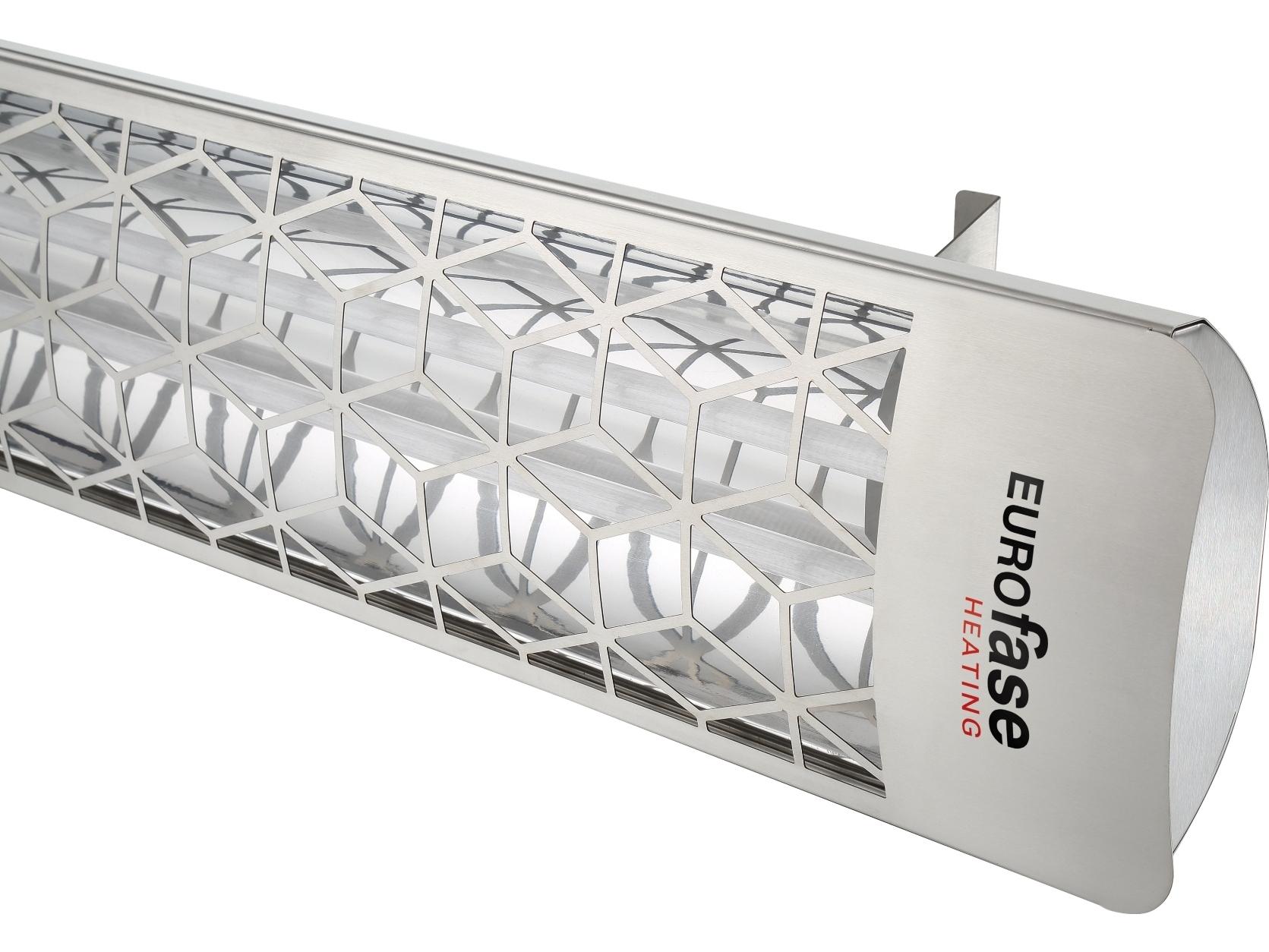 Eurofase Heating 6000 Watt Electric Infrared Dual Element Outdoor Patio Heater Decor Plate Stella 240V