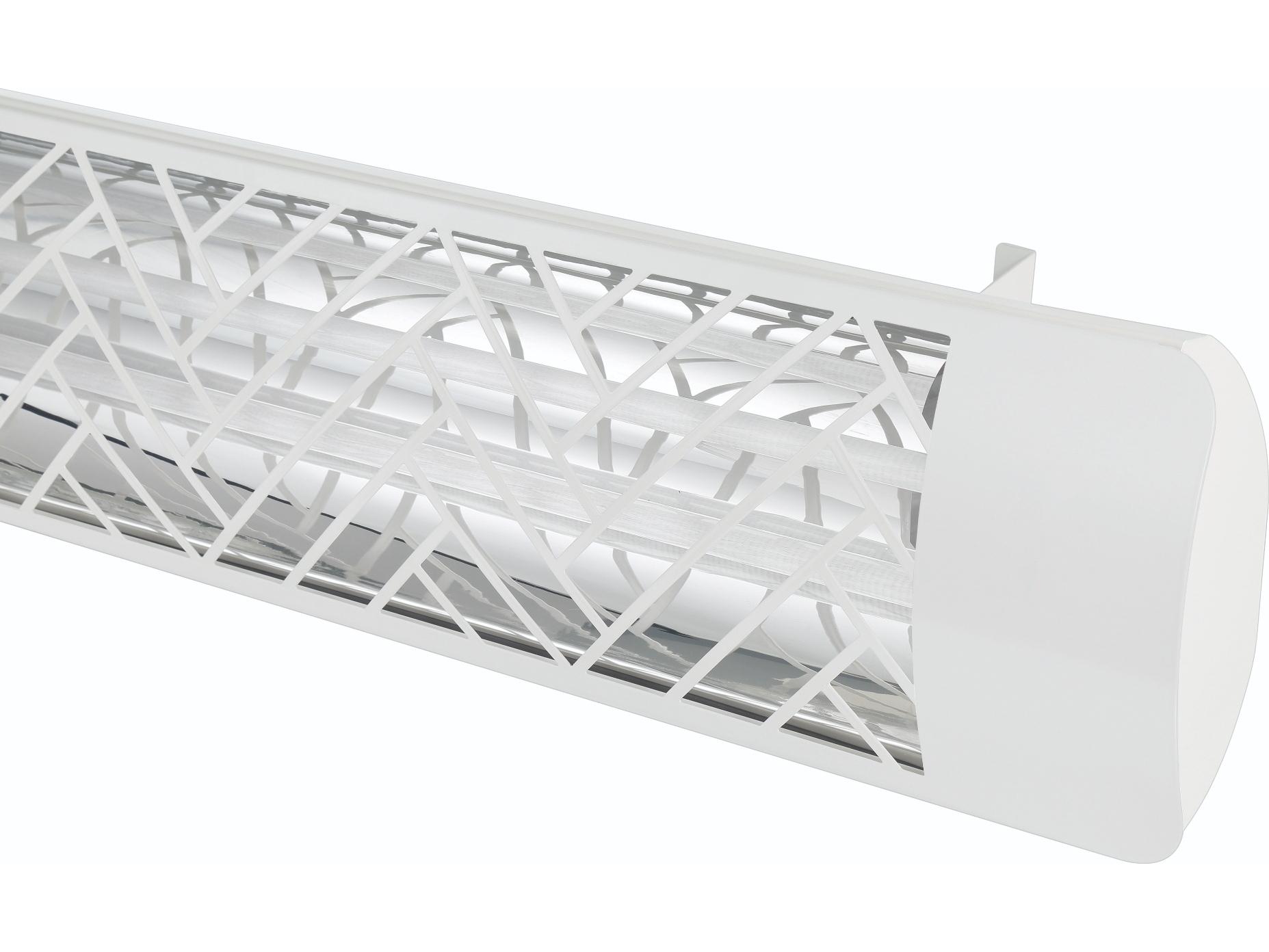 Eurofase Heating 6000 Watt Electric Infrared Dual Element Outdoor Heater Decor Plate Chevron 240V